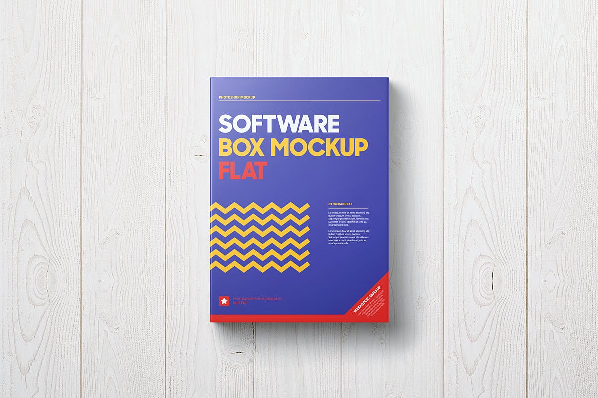 7个软件包装盒设计展示样机模板 Software Box Mockup - Flat_img_2