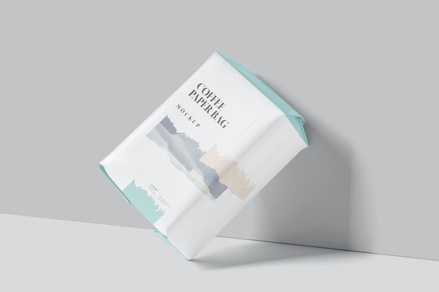 咖啡外包装纸袋设计样机模板 Coffee Paper Bag Mockup Set Medium Size_img_2