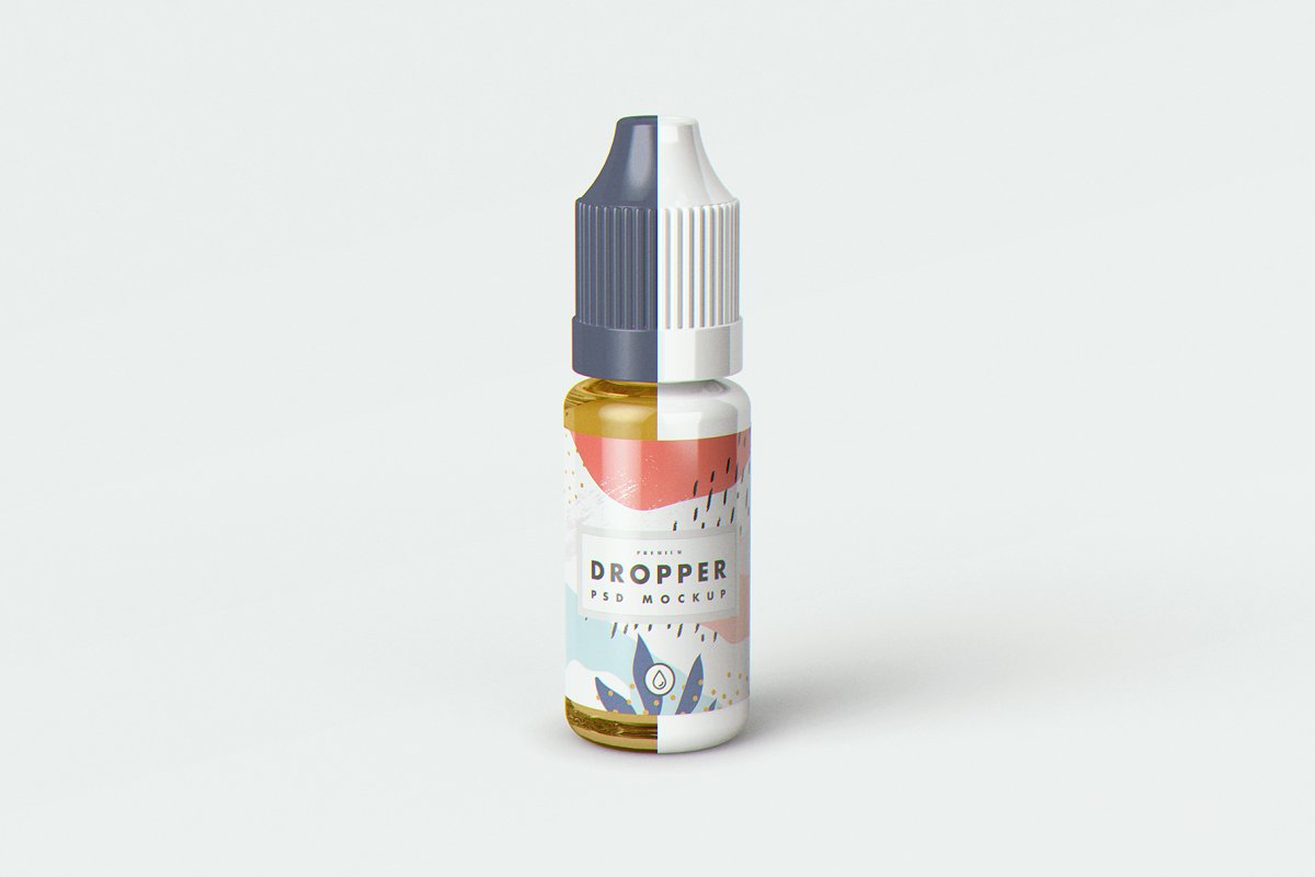 9款滴管瓶外观设计样机模板 E-Juice Vape Dropper Bottle MockUp_img_2