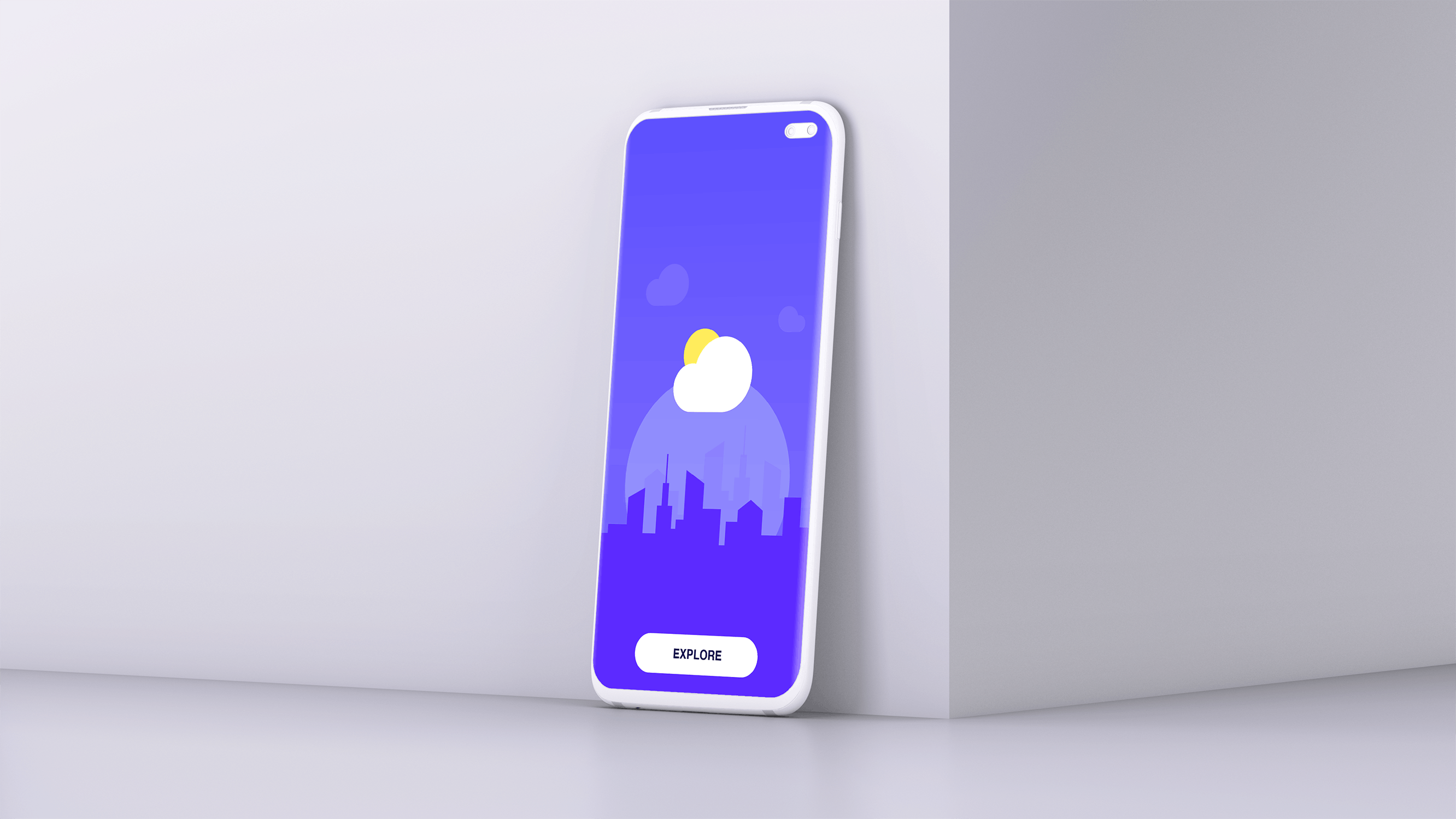 APP UI界面设计三星陶瓷智能手机样机 Clay Mobile Mockup_img_2