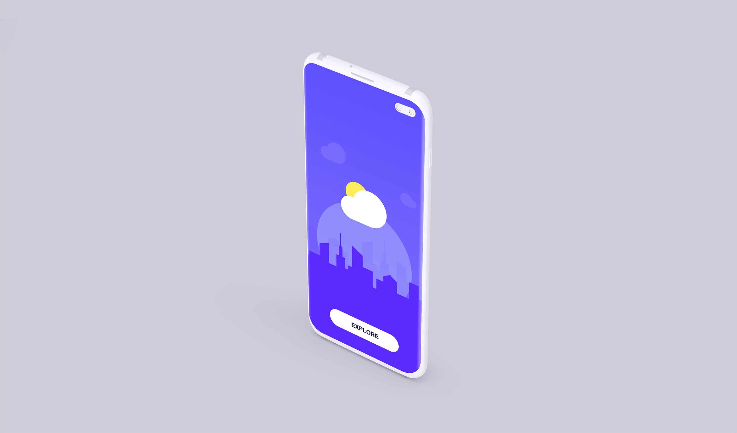 APP UI界面设计三星陶瓷智能手机样机 Clay Mobile Mockup_img_2