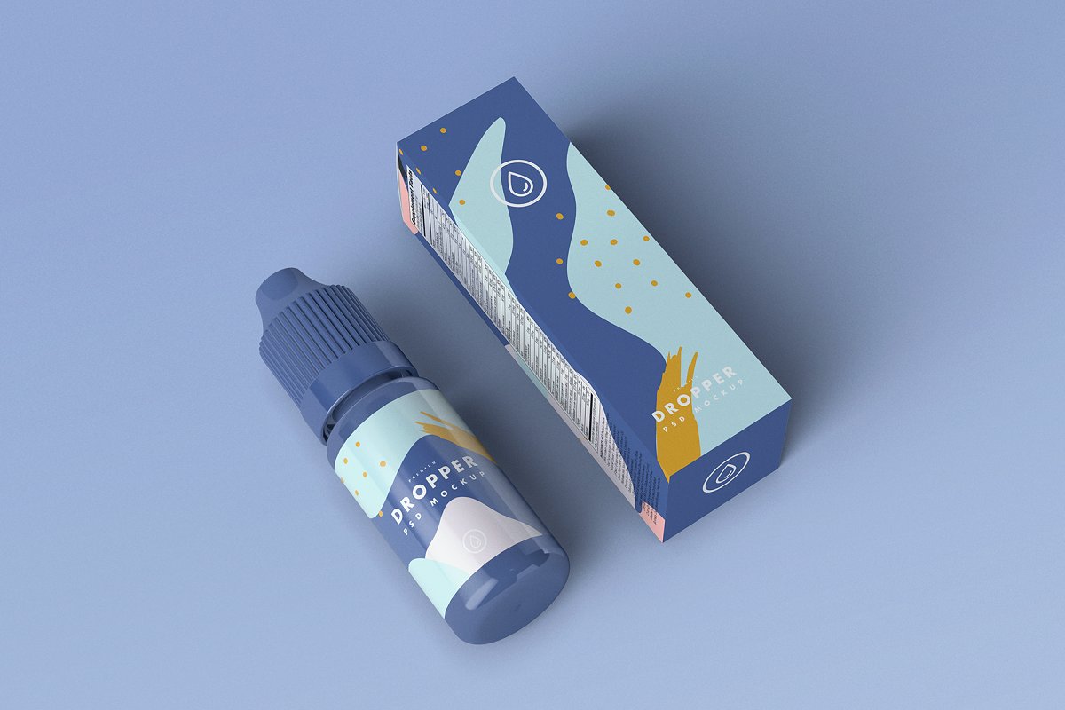 9款滴管瓶外观设计样机模板 E-Juice Vape Dropper Bottle MockUp_img_2