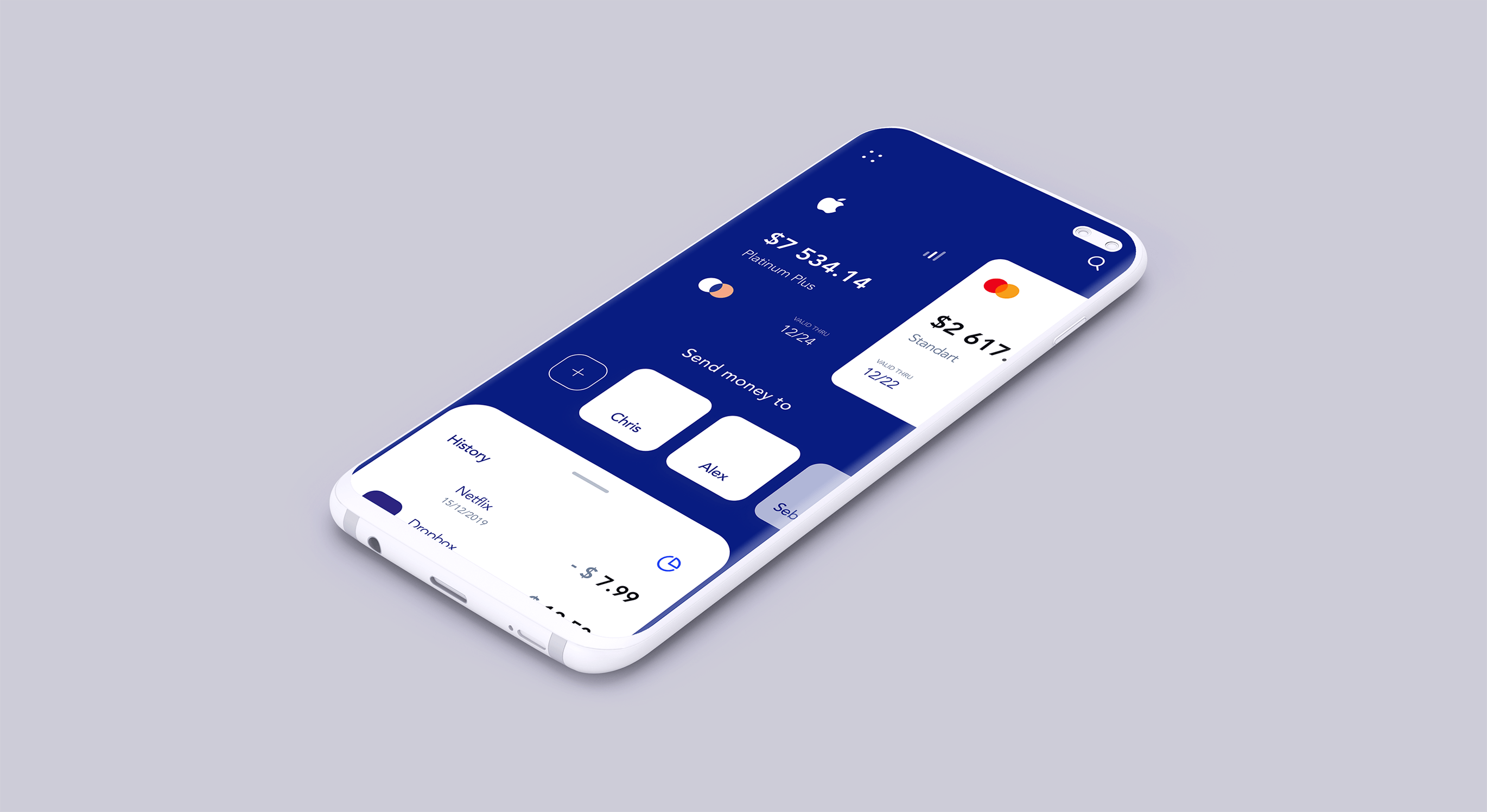 APP UI界面设计三星陶瓷智能手机样机 Clay Mobile Mockup_img_2