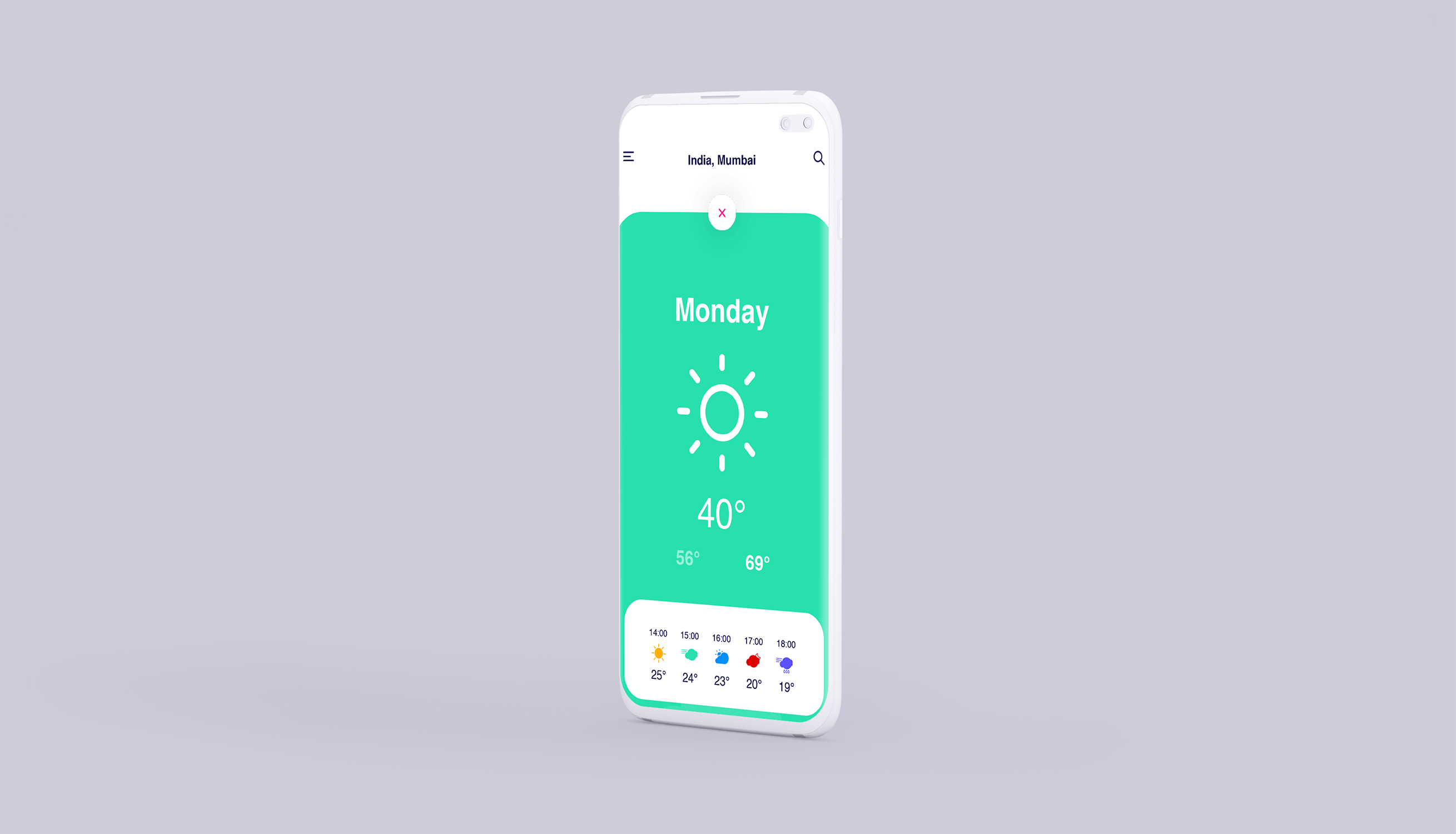 APP UI界面设计三星陶瓷智能手机样机 Clay Mobile Mockup_img_2