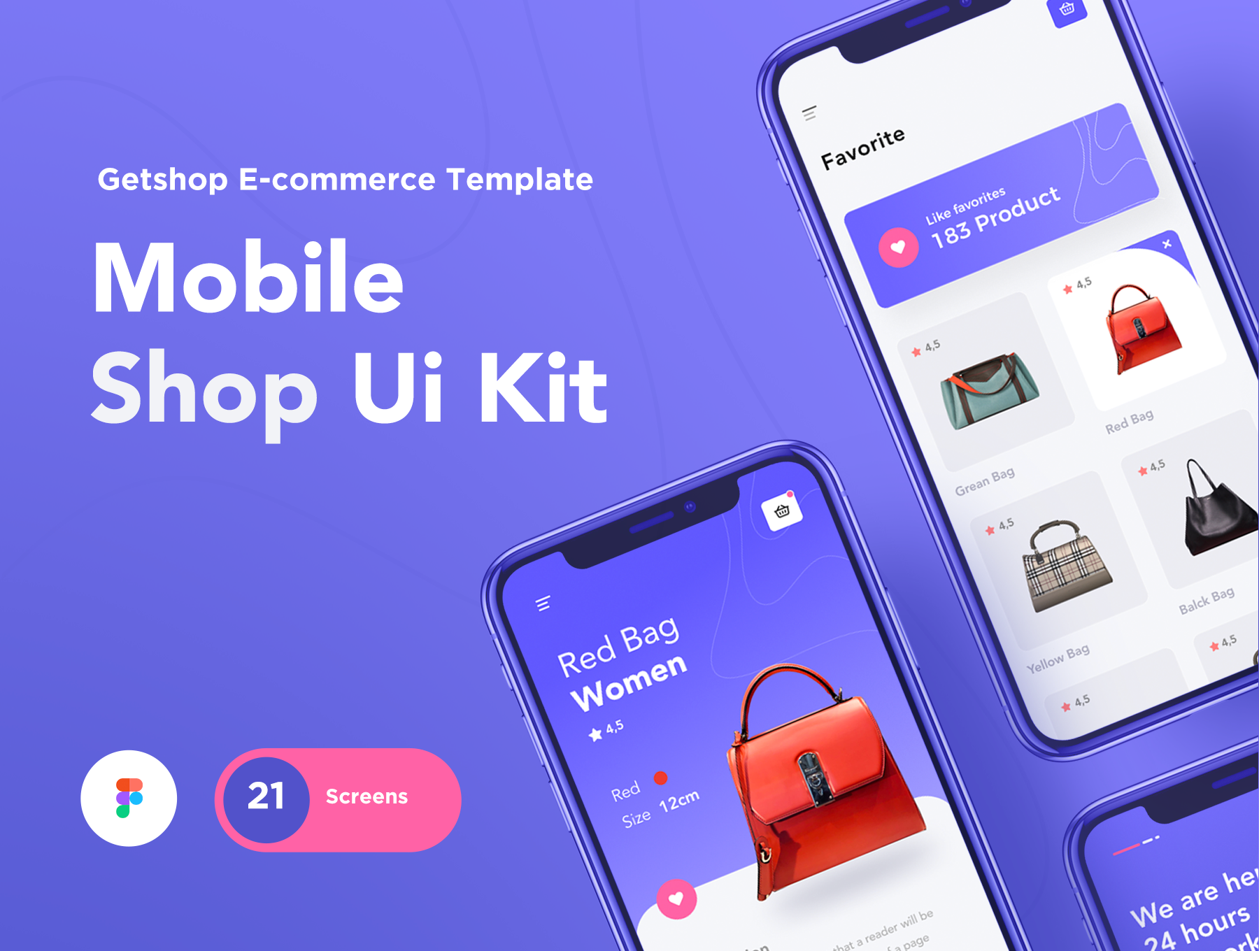 女性商城购物APP应用程序UI界面设计模板 Getshop-Shop Ui Kit_img_2