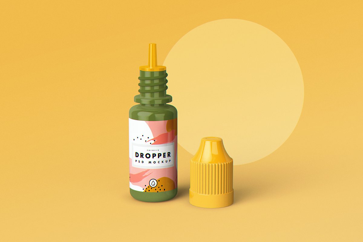 9款滴管瓶外观设计样机模板 E-Juice Vape Dropper Bottle MockUp_img_2