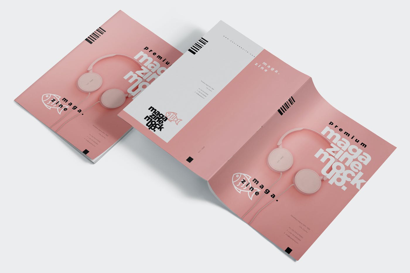 高端宣传册杂志设计展示样机模板 Premium Magazine Mockups_img_2