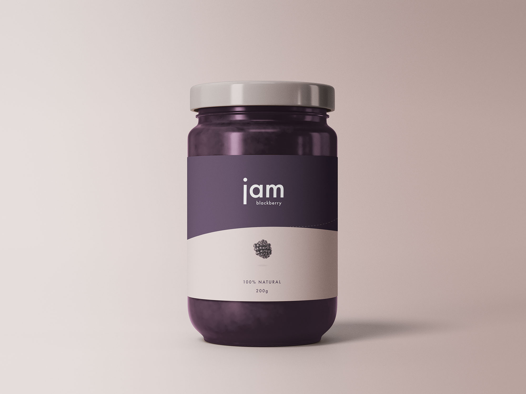 玻璃果酱瓶样机模板 Jam Jar Mockup_img_2