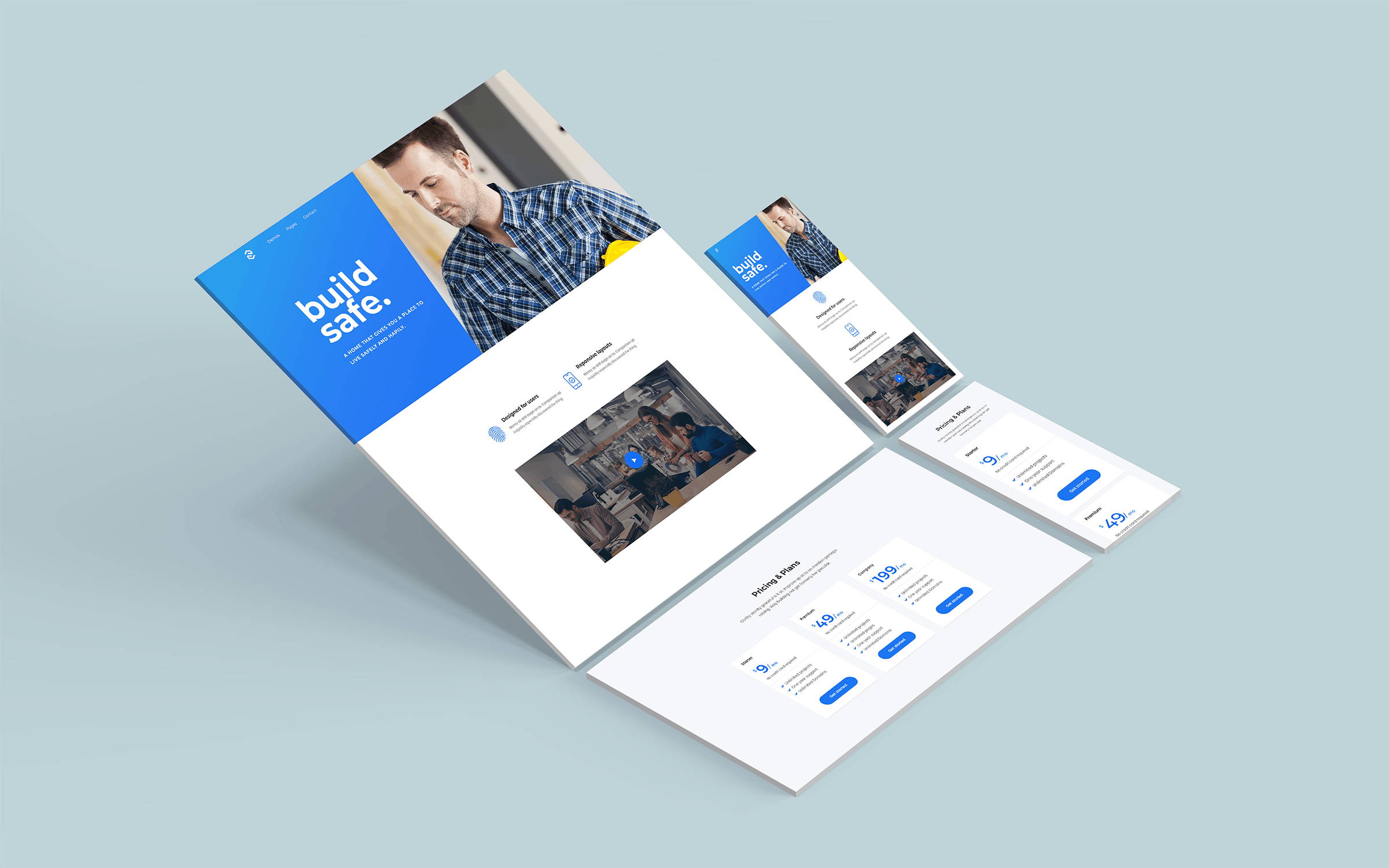 8款自适应网站WEB设计展示模板 Responsive Website Mockup_img_2