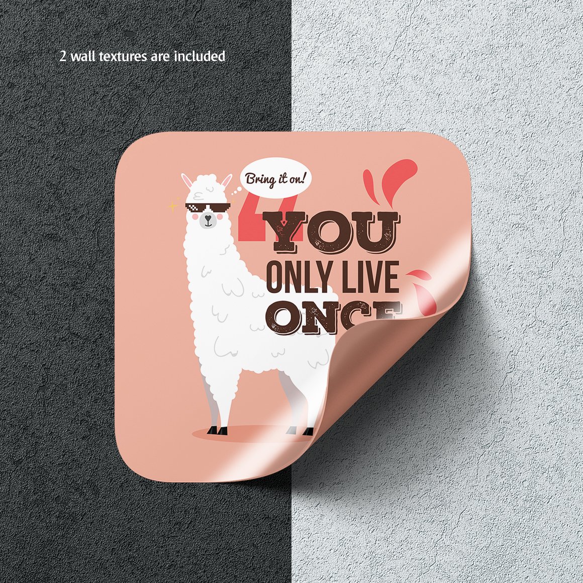 潮流多规格不干胶贴纸PSD样机 Stickers Mockups Set_img_2
