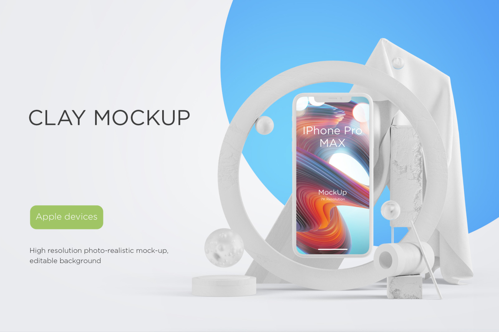 抽象UI界面设计苹果设备样机模板 Abstract Apple Devices Mockups_img_2