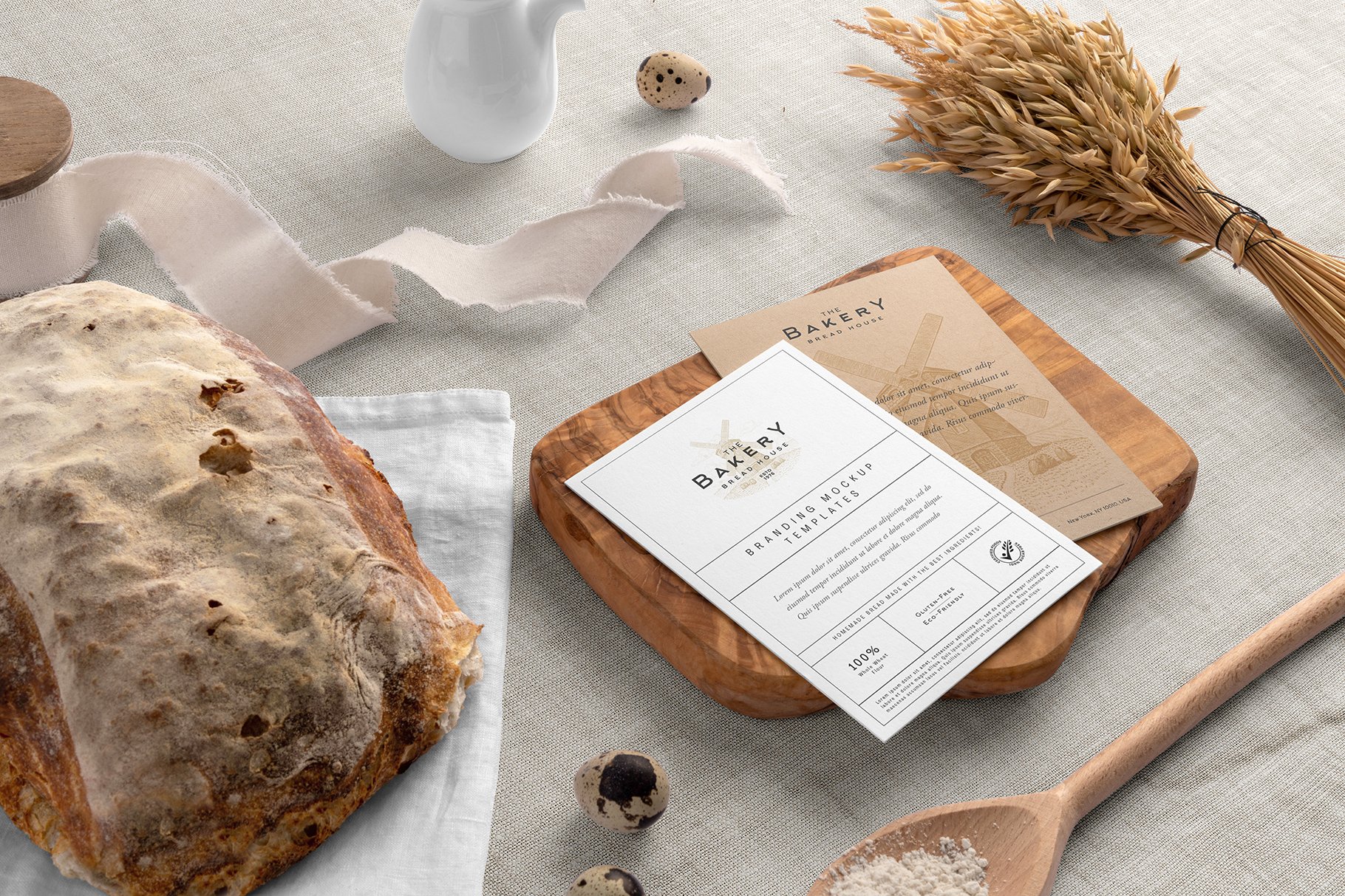 烘培面包店品牌VI场景样机模板 Bakery Branding Mockup Kit_img_2