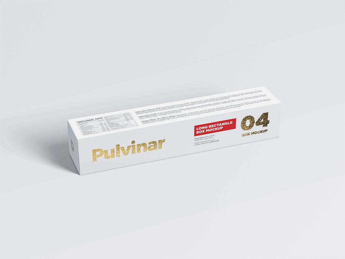 矩形牙膏产品包装盒样机模板 Box / Packaging MockUp - Long Rectangle_img_2