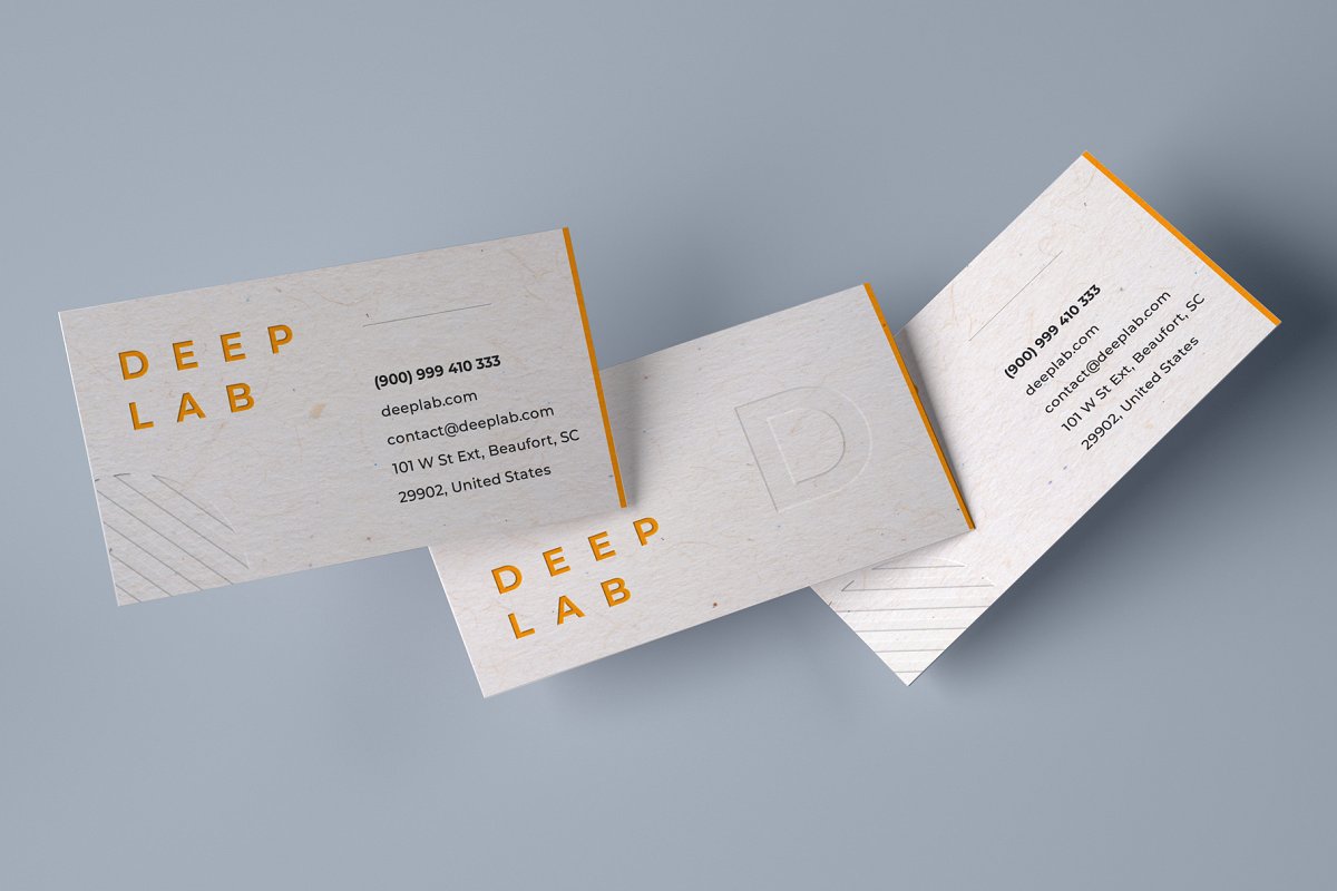 11款时尚商务名片设计样机模板合集 Realistic Business Card Mockup Set_img_2