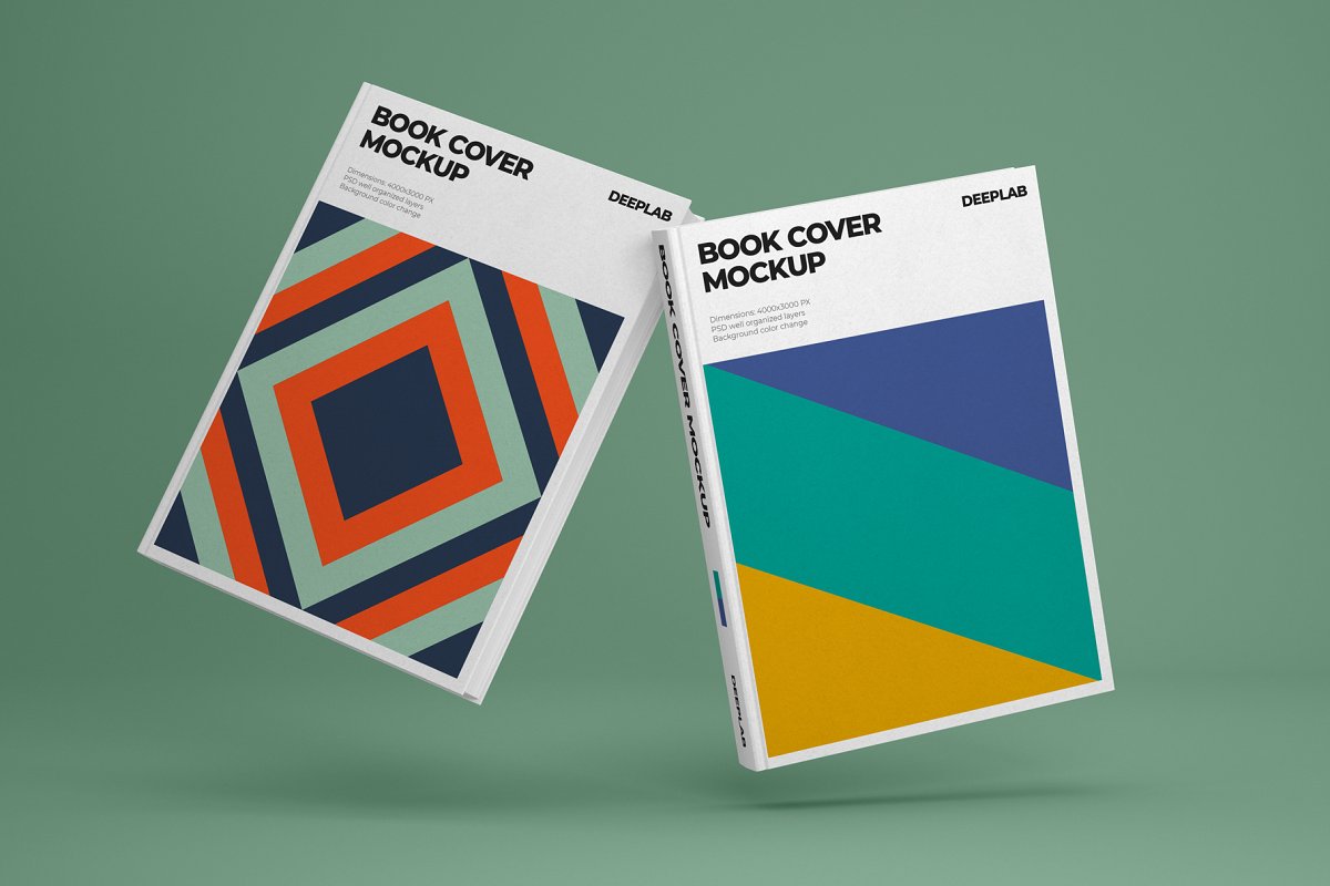 17款竖版精装书画册设计展示样机模板合集 Vertical Book Hardcover Mockup Set_img_2