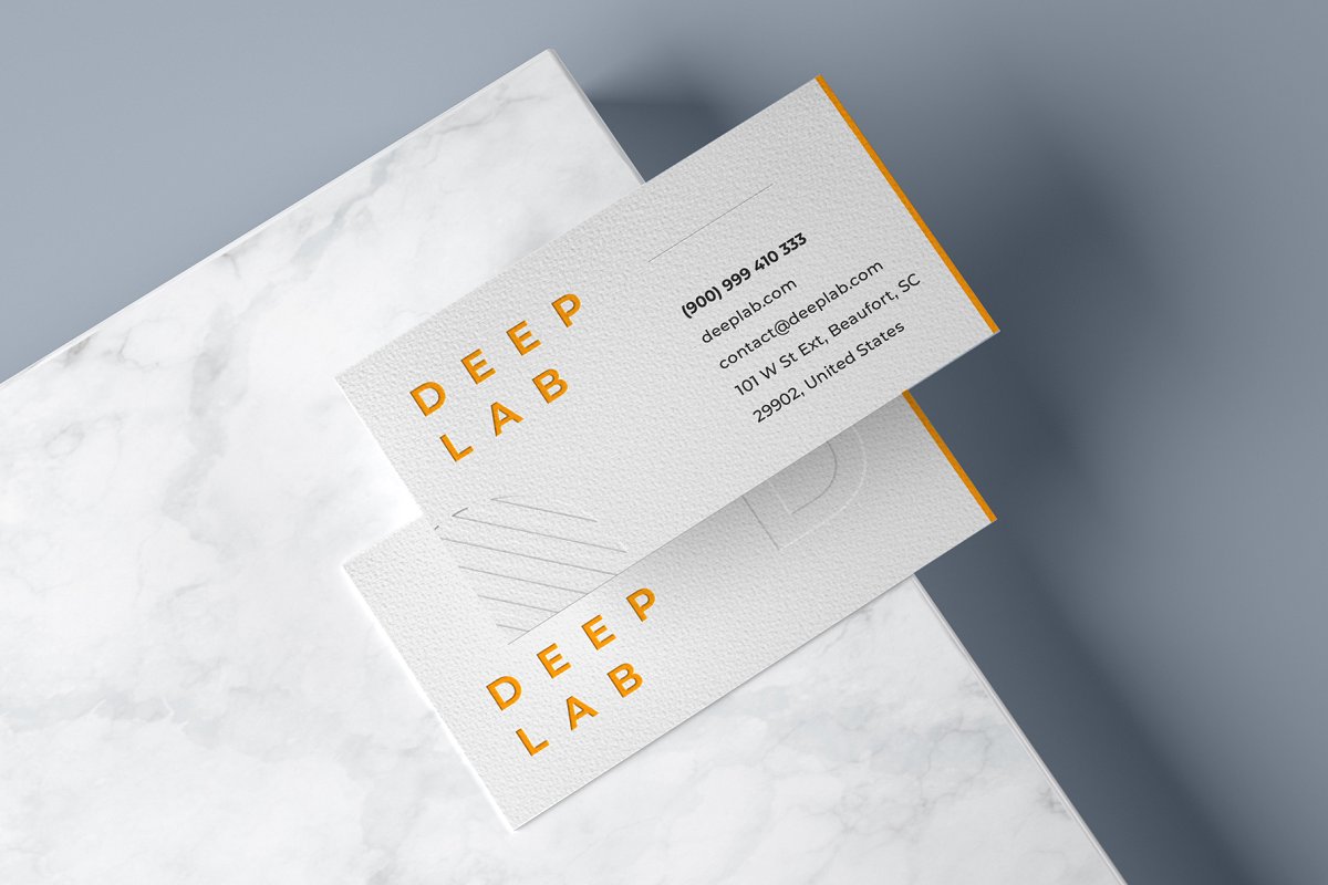 11款时尚商务名片设计样机模板合集 Realistic Business Card Mockup Set_img_2