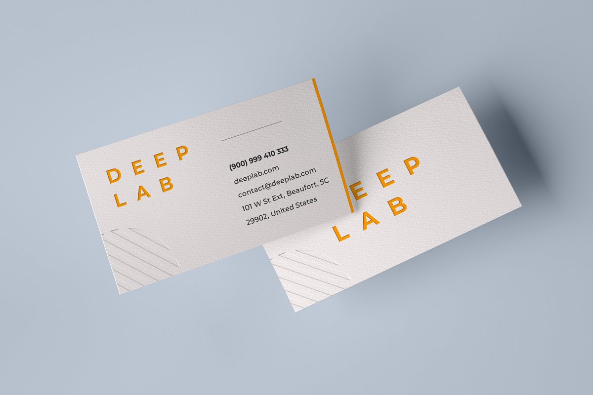 11款时尚商务名片设计样机模板合集 Realistic Business Card Mockup Set_img_2