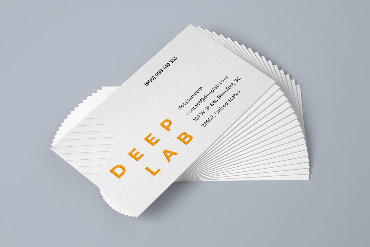 11款时尚商务名片设计样机模板合集 Realistic Business Card Mockup Set_img_2