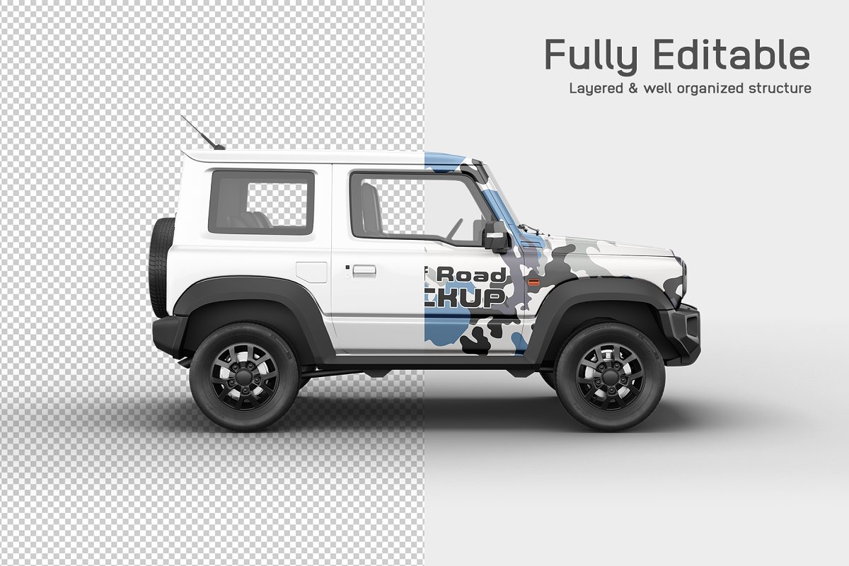 6款吉普小汽车设计样机模型 Car Mockup 9_img_2