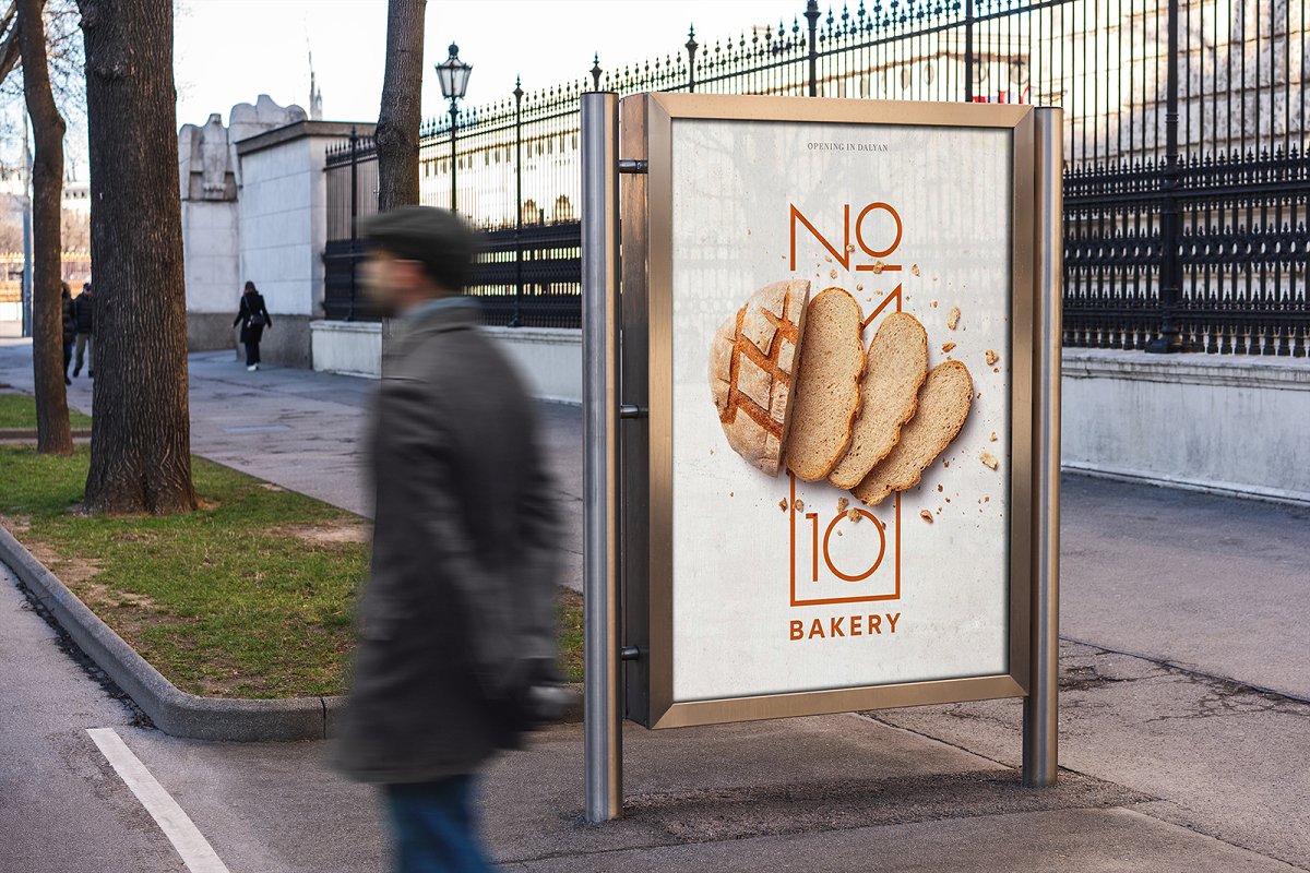 19款户外海报广告灯箱样机模板 Europe Advertising Mockup_img_2