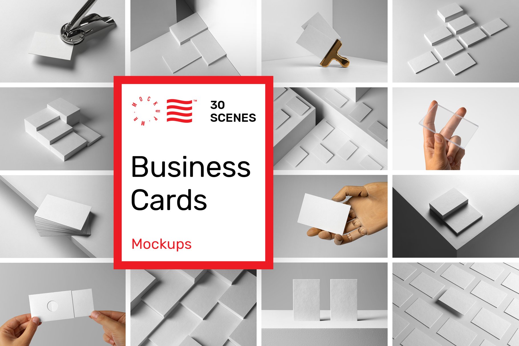 30款商务名片展示场景样机模板 Business Card Mockups_img_2