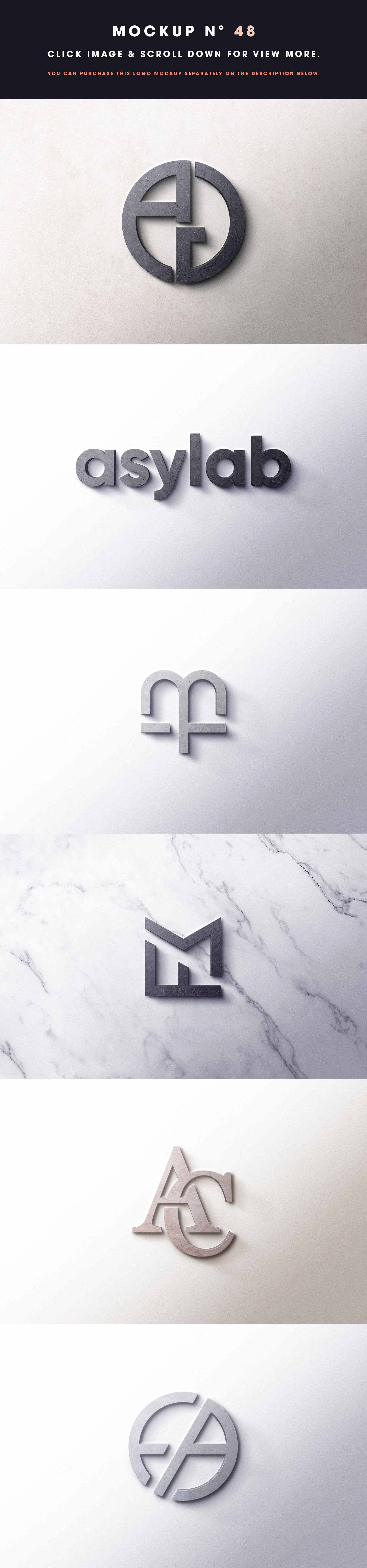 50款门头店招徽标标志LOGO样机模板 50 Logo Mockup Branding Bundle - V3_img_2