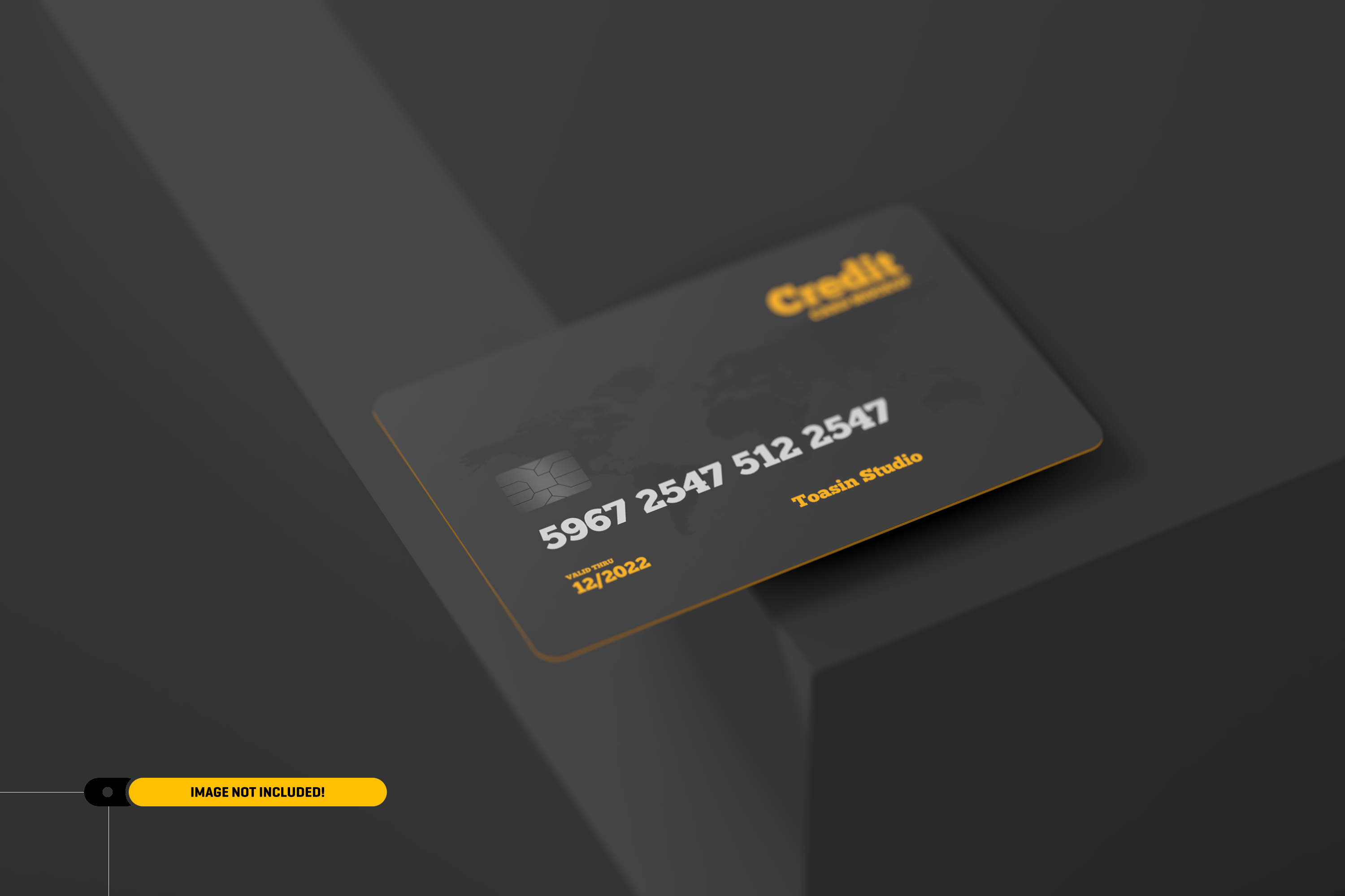 时尚银行信用卡设计样机模板 Credit Cards Mockup_img_2