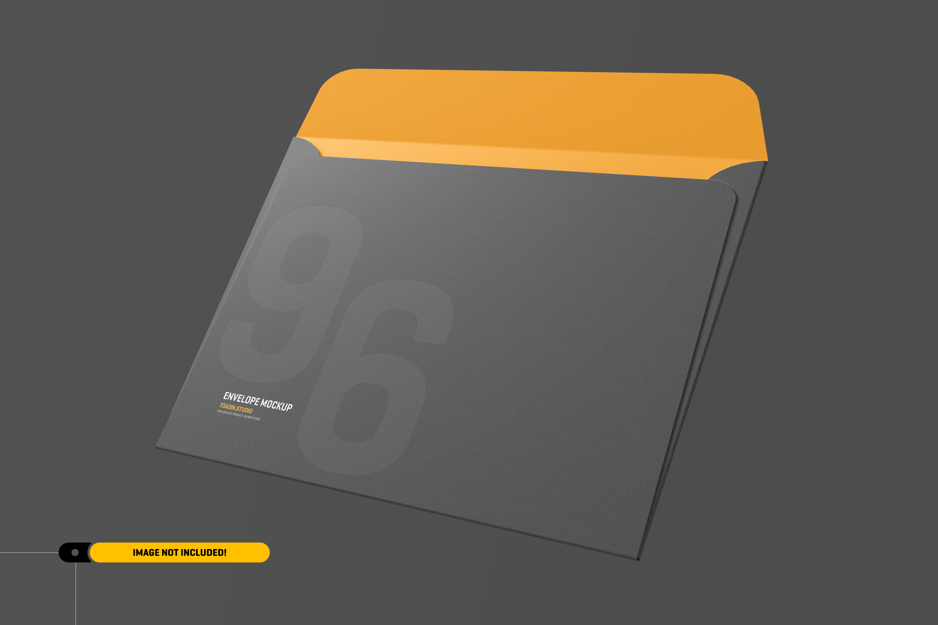 高端企业品牌VI设计信封样机模板 Envelope Mockup - 6x9 Inch_img_2