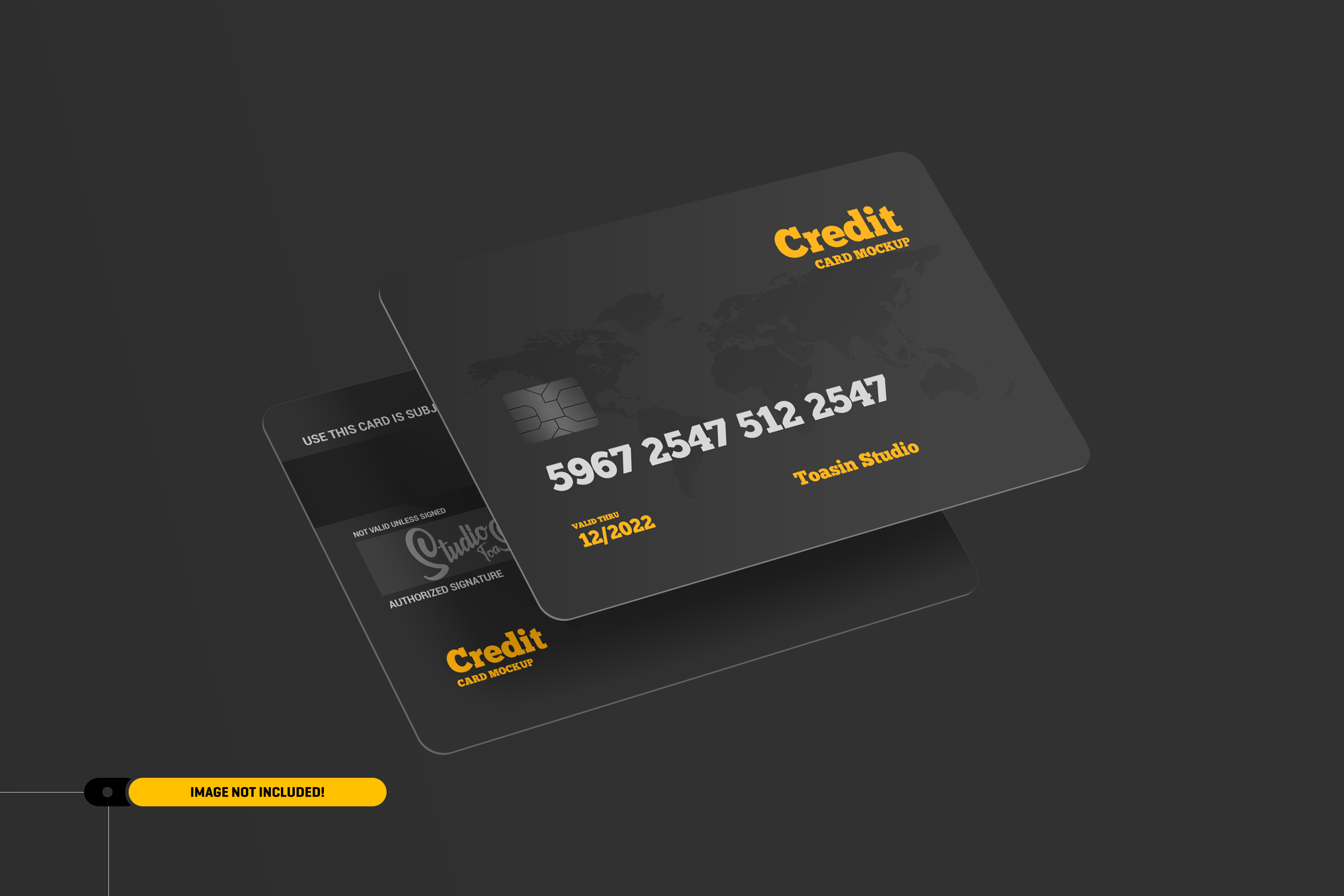 时尚银行信用卡设计样机模板 Credit Cards Mockup_img_2