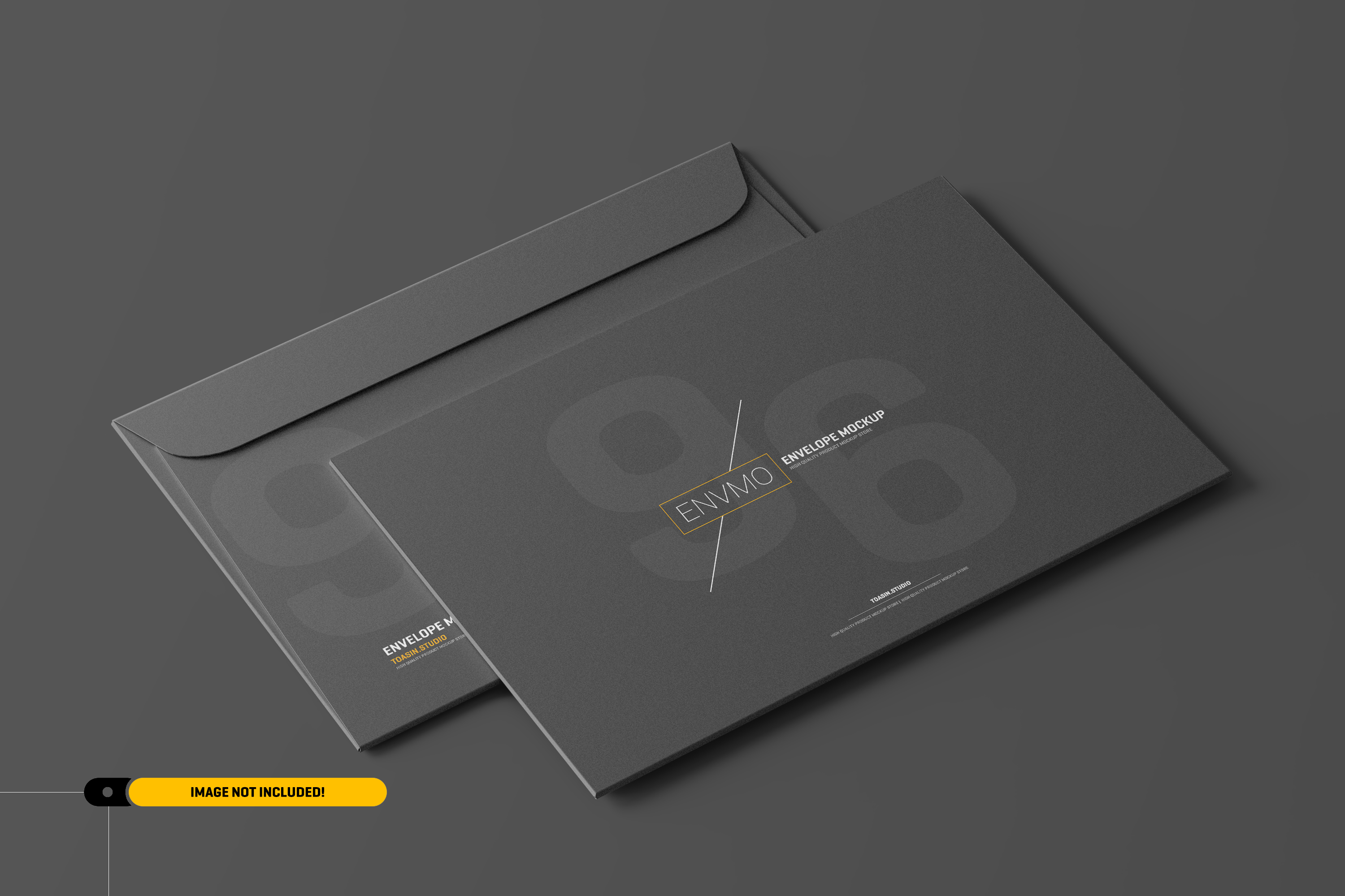 高端企业品牌VI设计信封样机模板 Envelope Mockup - 6x9 Inch_img_2