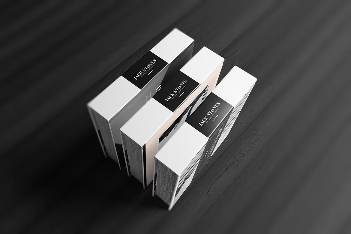 多角度方形书籍画册样机模板 Square Book Mockup_img_2