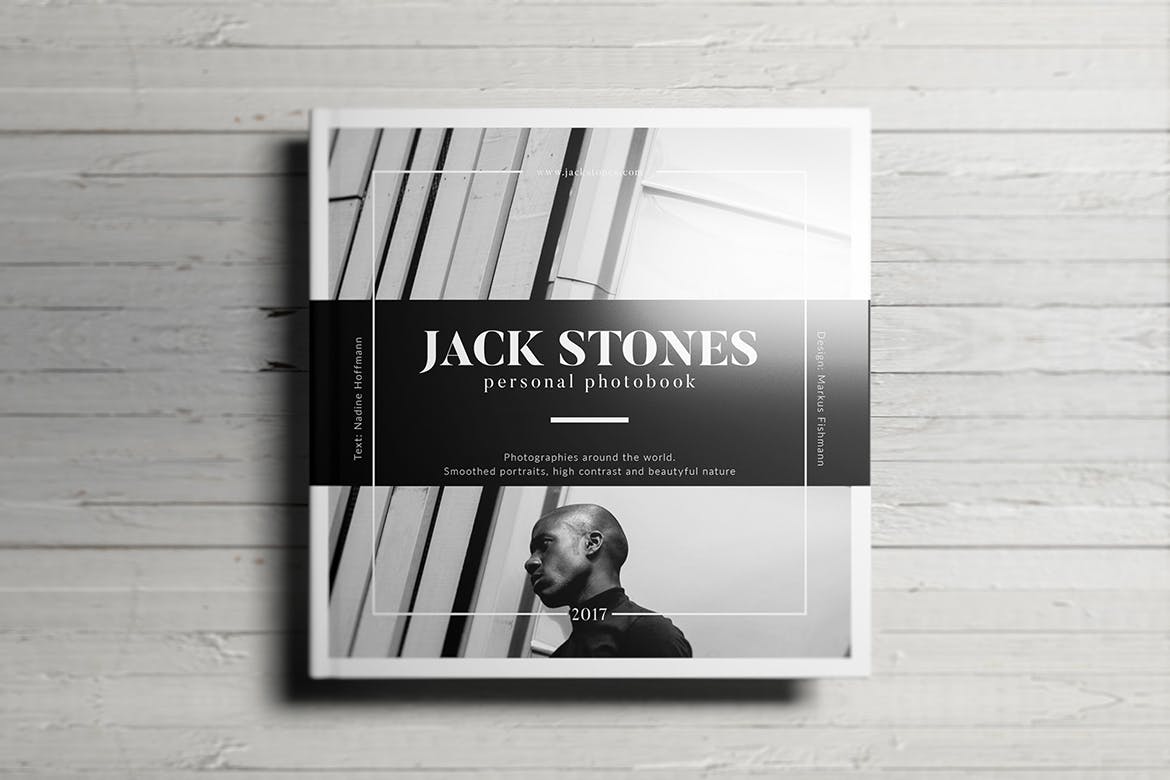 多角度方形书籍画册样机模板 Square Book Mockup_img_2