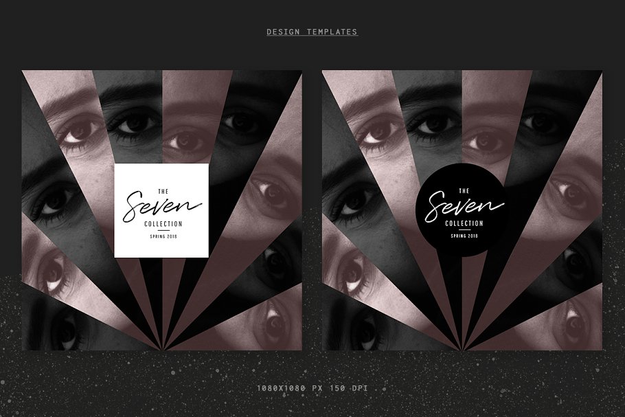 潮流现代几何照片处理特效样机 Masker II Photo Collage Templates_img_2