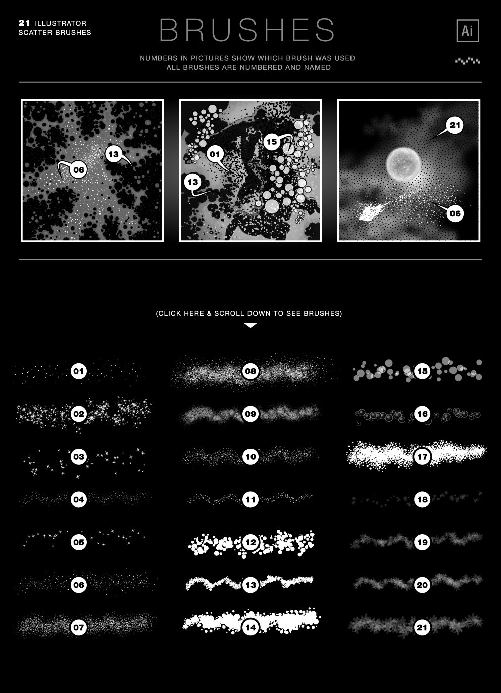 复古宇宙太空科幻漫画矢量图形AI&PS笔刷 Cosmic Vector Bundle_img_2