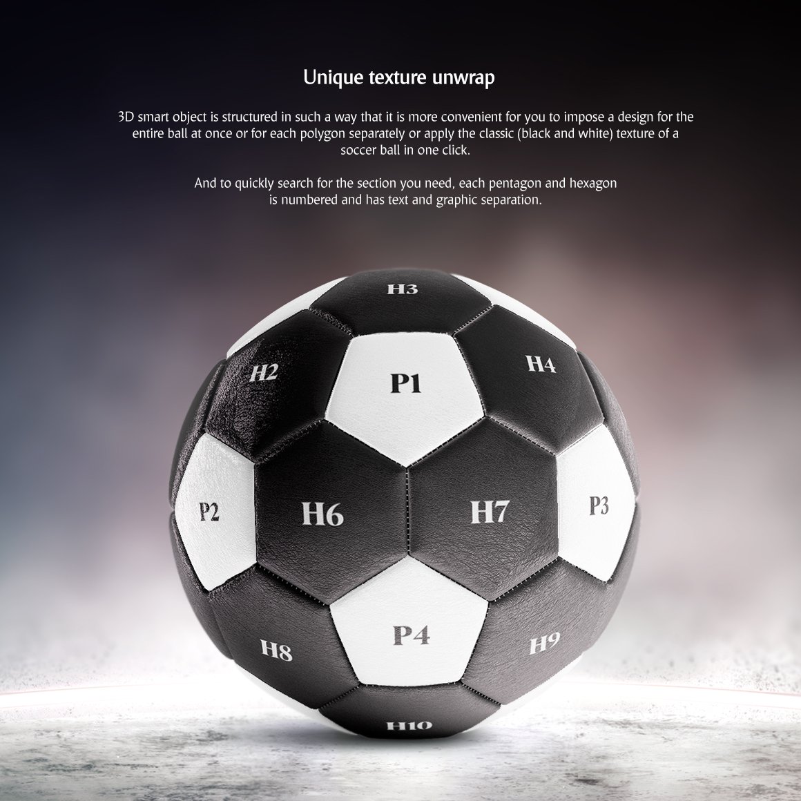 体育足球外观设计360度样机模板 Soccer Ball Animated Mockup_img_2