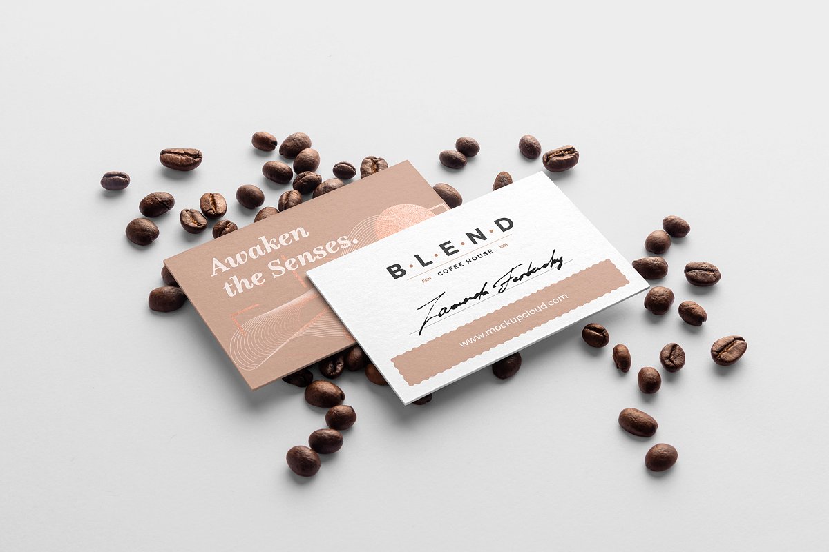 32个咖啡品牌VI设计展示场景PSD样机素材模板 Blend – Coffeehouse Branding Mockup_img_2