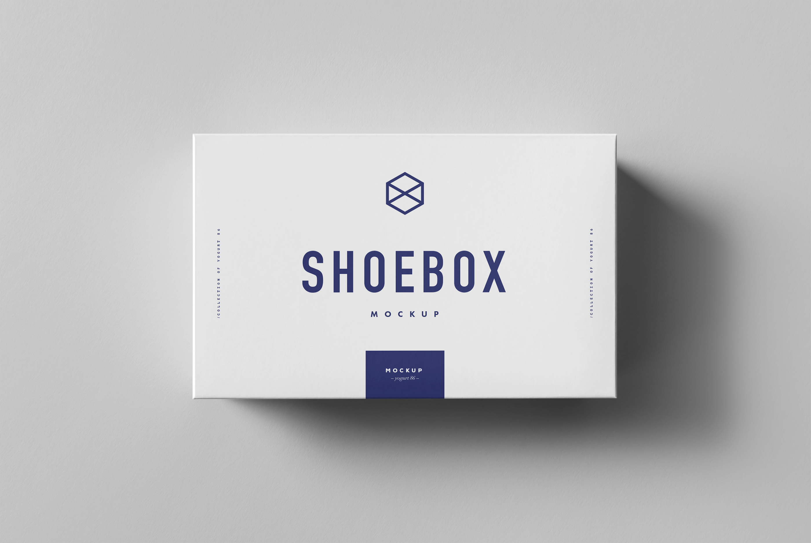 长方体鞋盒外观设计效果图样机模板 Shoe Box Mockup_img_2