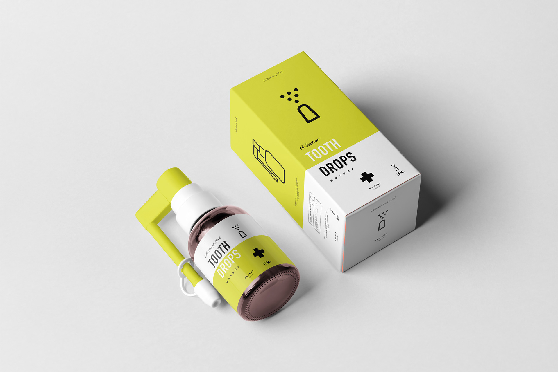 药物滴管瓶包装盒设计展示样机 Tooth Drops Applicator Mockup​​​​​​​_img_2