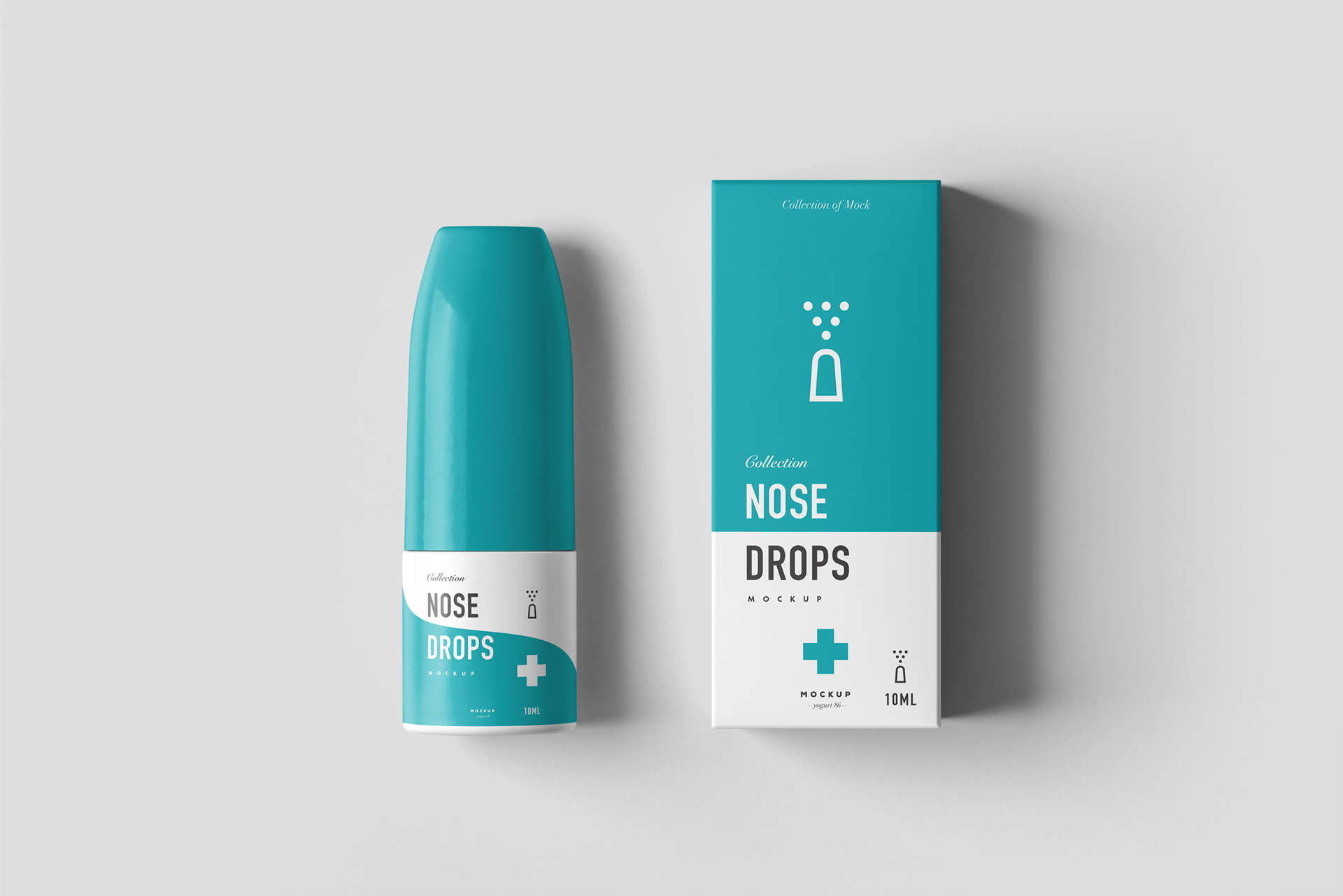 多角度药物塑料瓶包装盒设计设计展示样机模板 Nose Drops Mockup 3_img_2