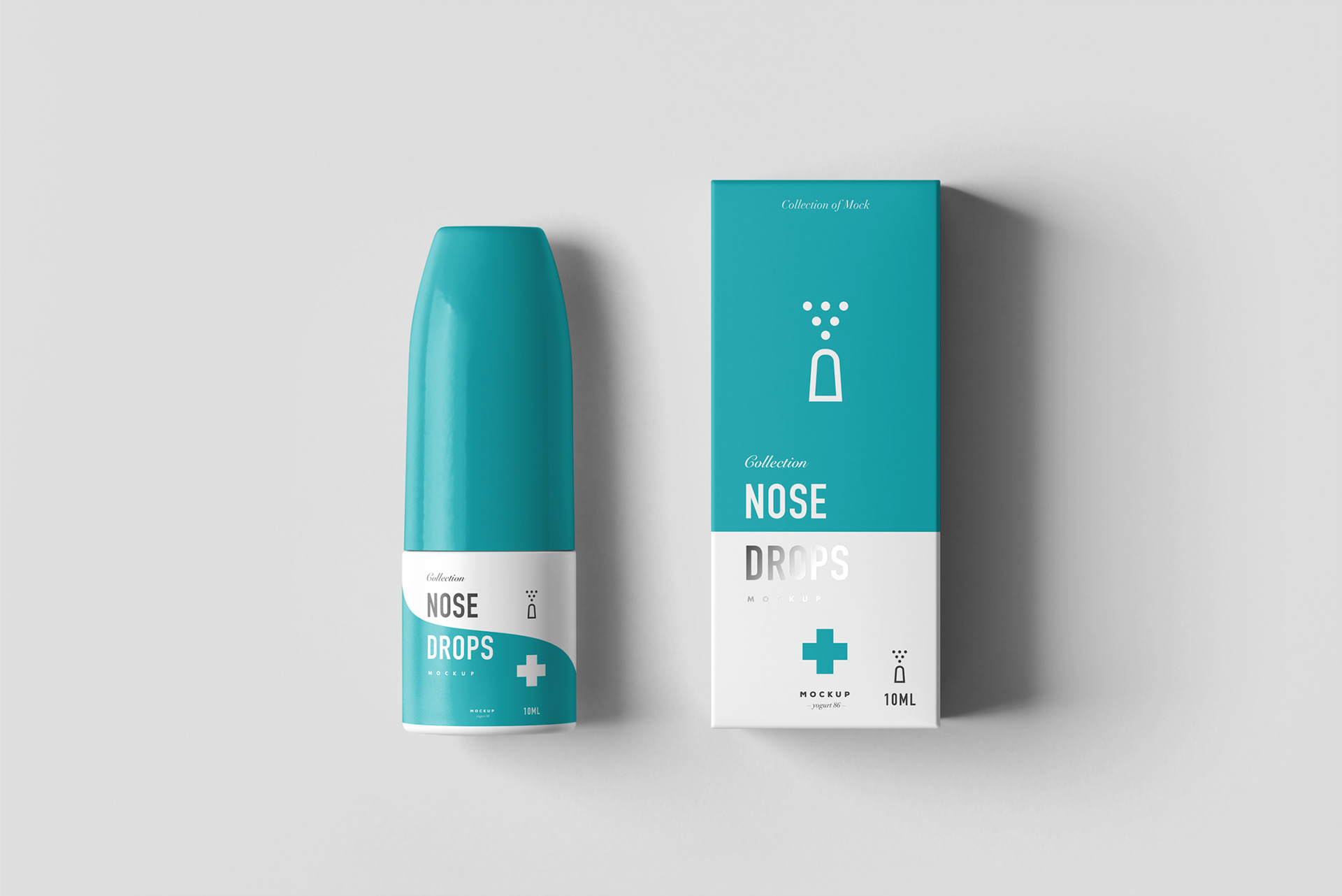 多角度药物塑料瓶包装盒设计设计展示样机模板 Nose Drops Mockup 3_img_2