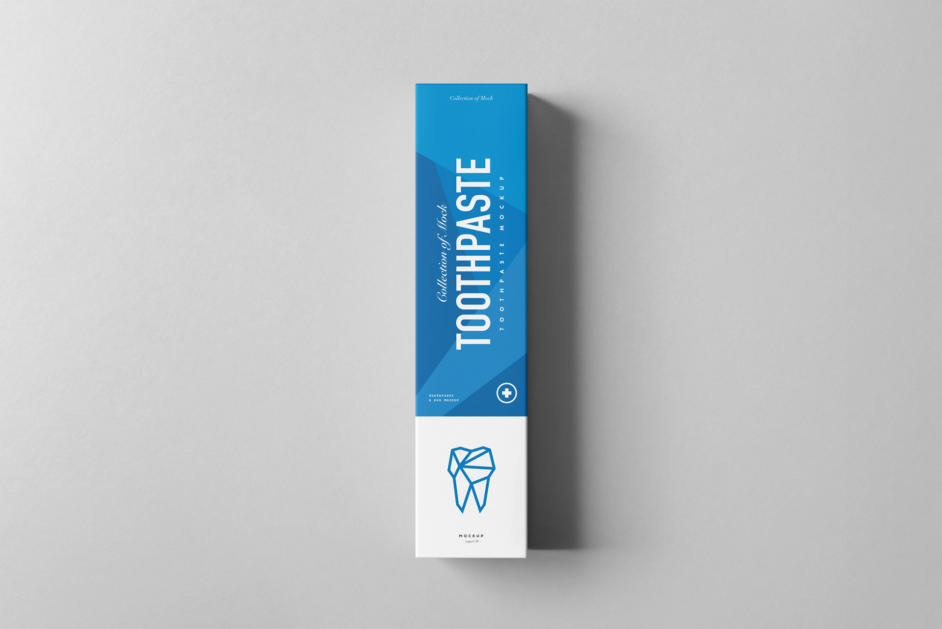 逼真牙膏包装盒设计展示样机模板 Toothpaste Mockup_img_2