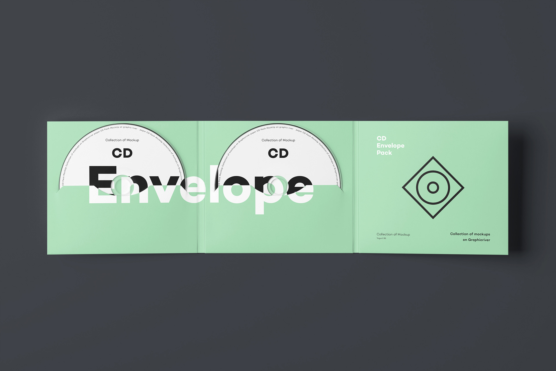 时尚CD包装盒设计展示样机模板 CD Digi Pack Mockup 7​​​​​​​_img_2