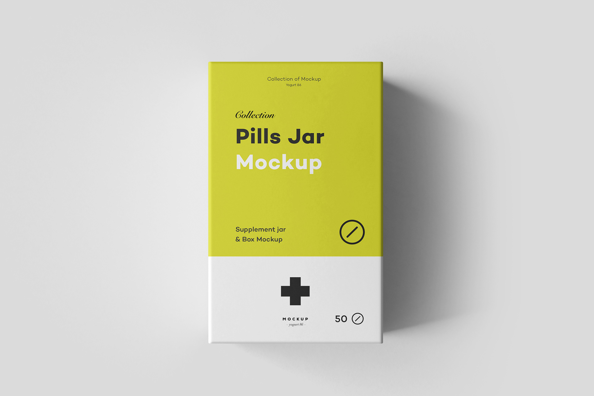 逼真医疗塑料药瓶包装盒设计展示样机模板 Pills Jar Mockup_img_2