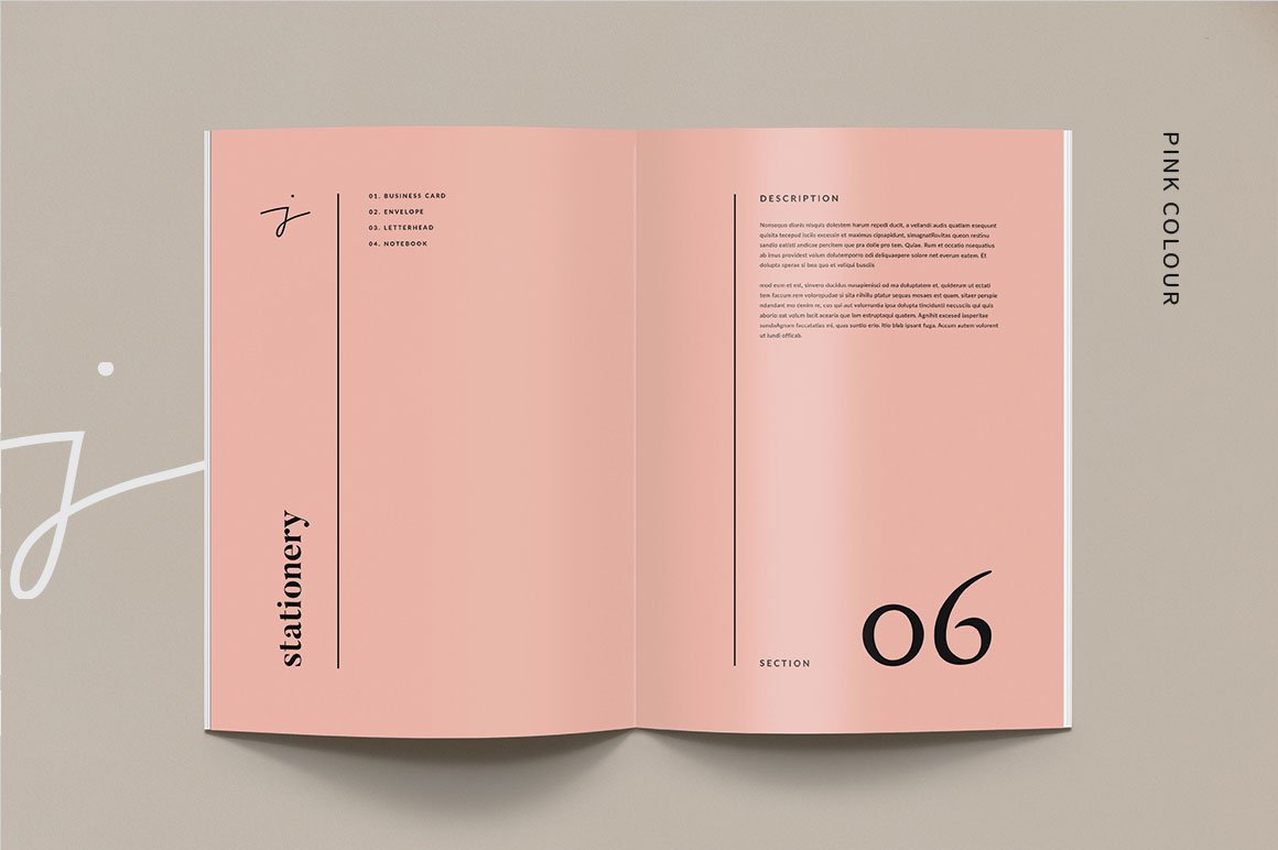 极简品牌VI指南手册设计INDD模板 Brand Guidelines_img_2