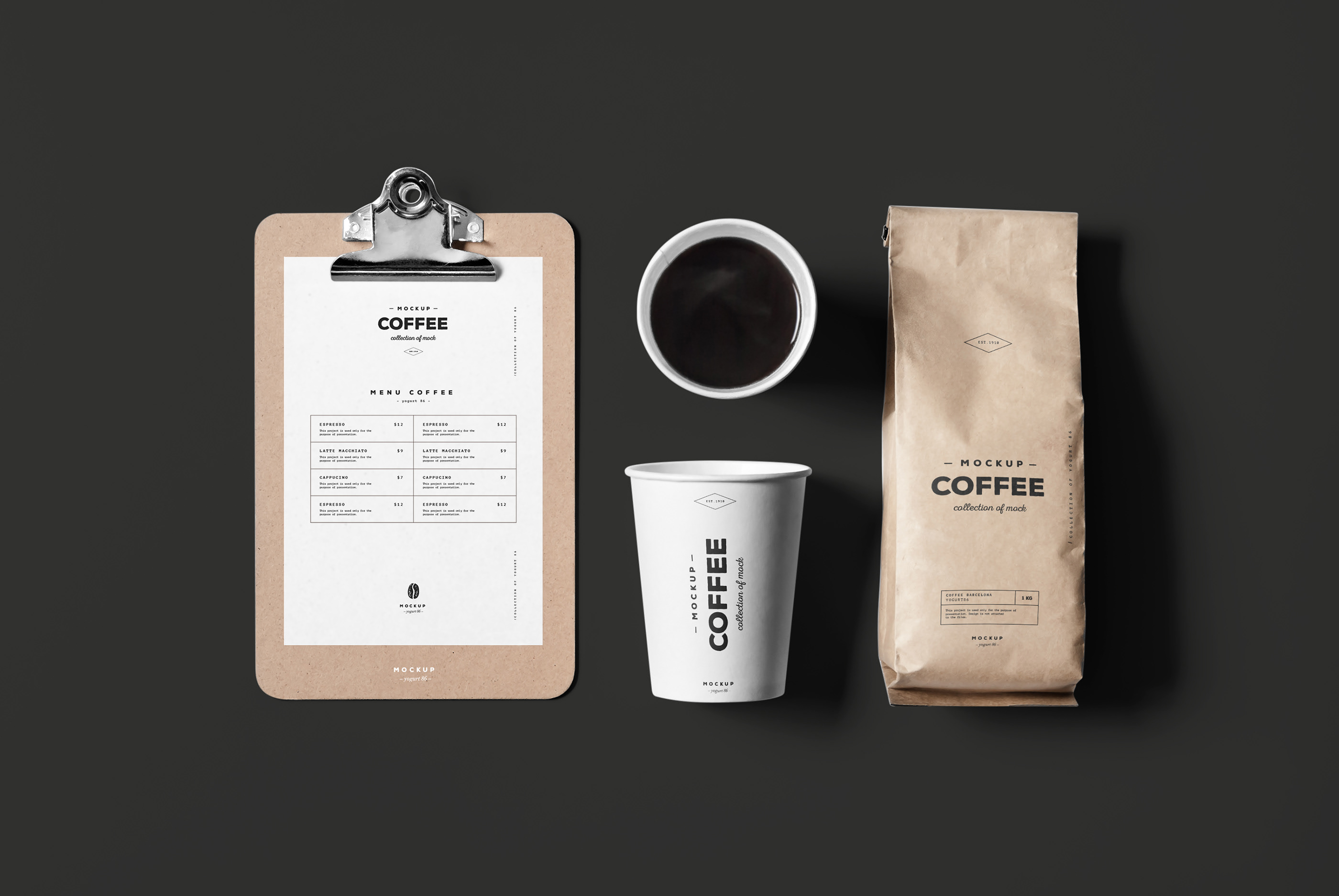 咖啡包装袋外观设计展示样机模板 Coffee Mockup_img_2