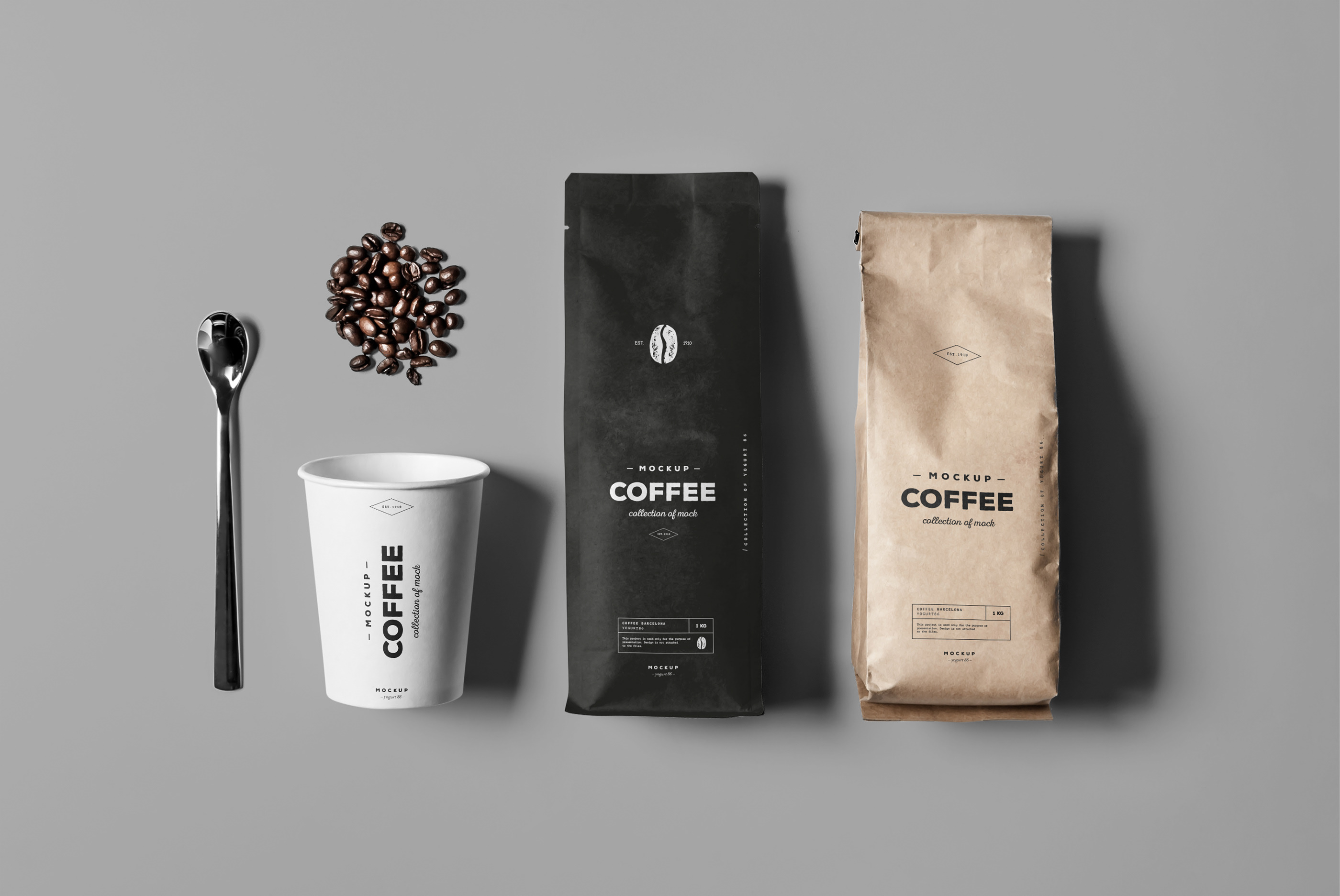 咖啡包装袋外观设计展示样机模板 Coffee Mockup_img_2