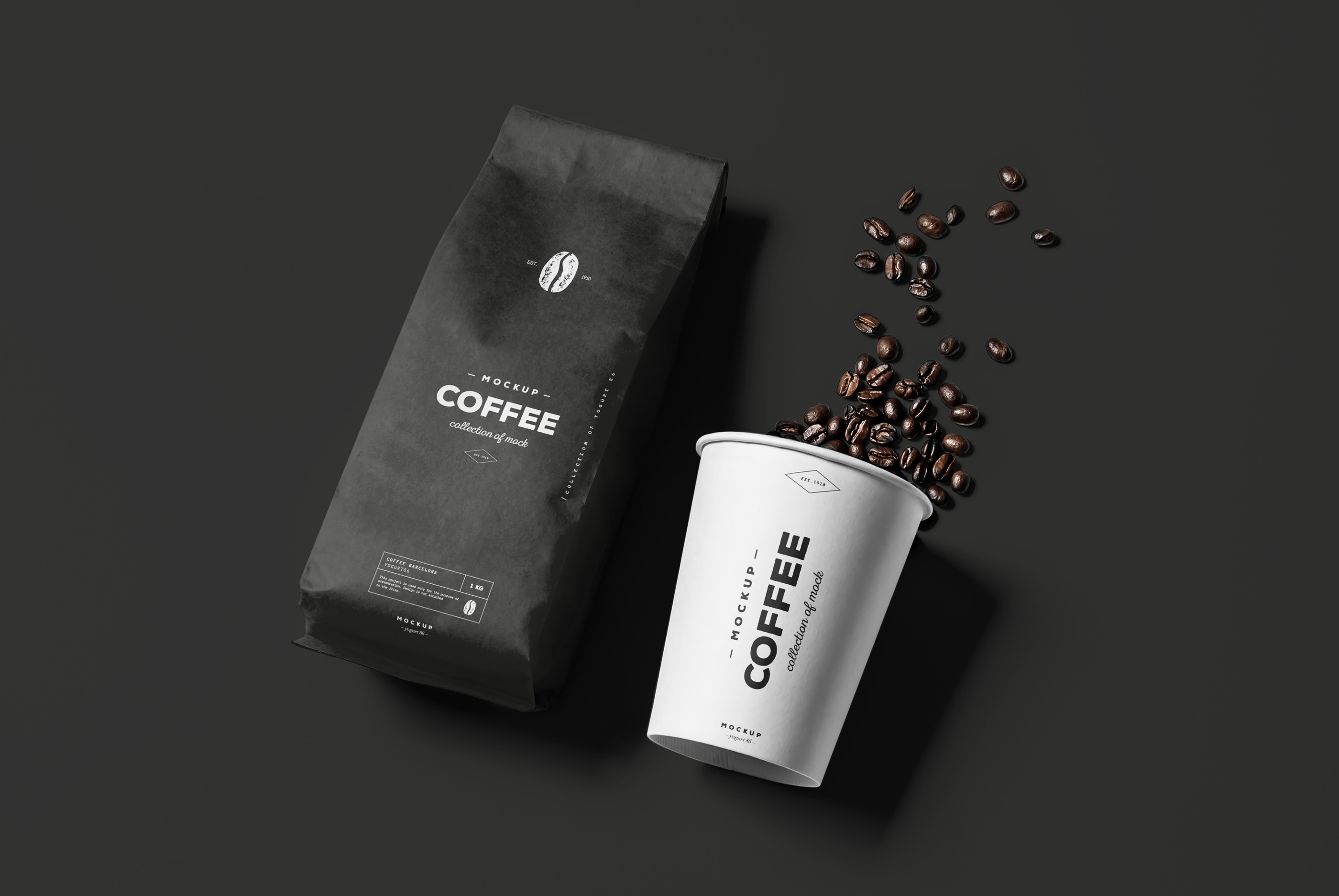 咖啡包装袋外观设计展示样机模板 Coffee Mockup_img_2