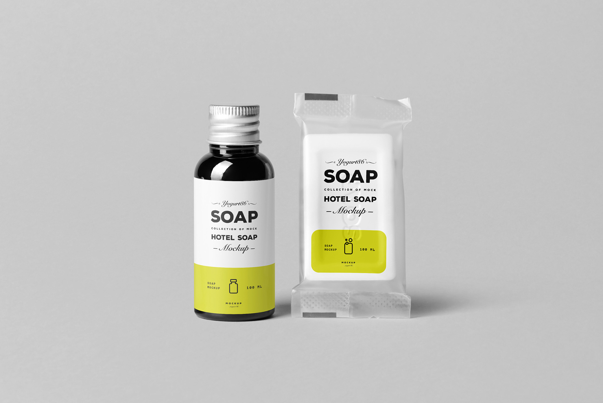 15个逼真肥皂包装袋设计展示样机模板 Soap Mockup_img_2