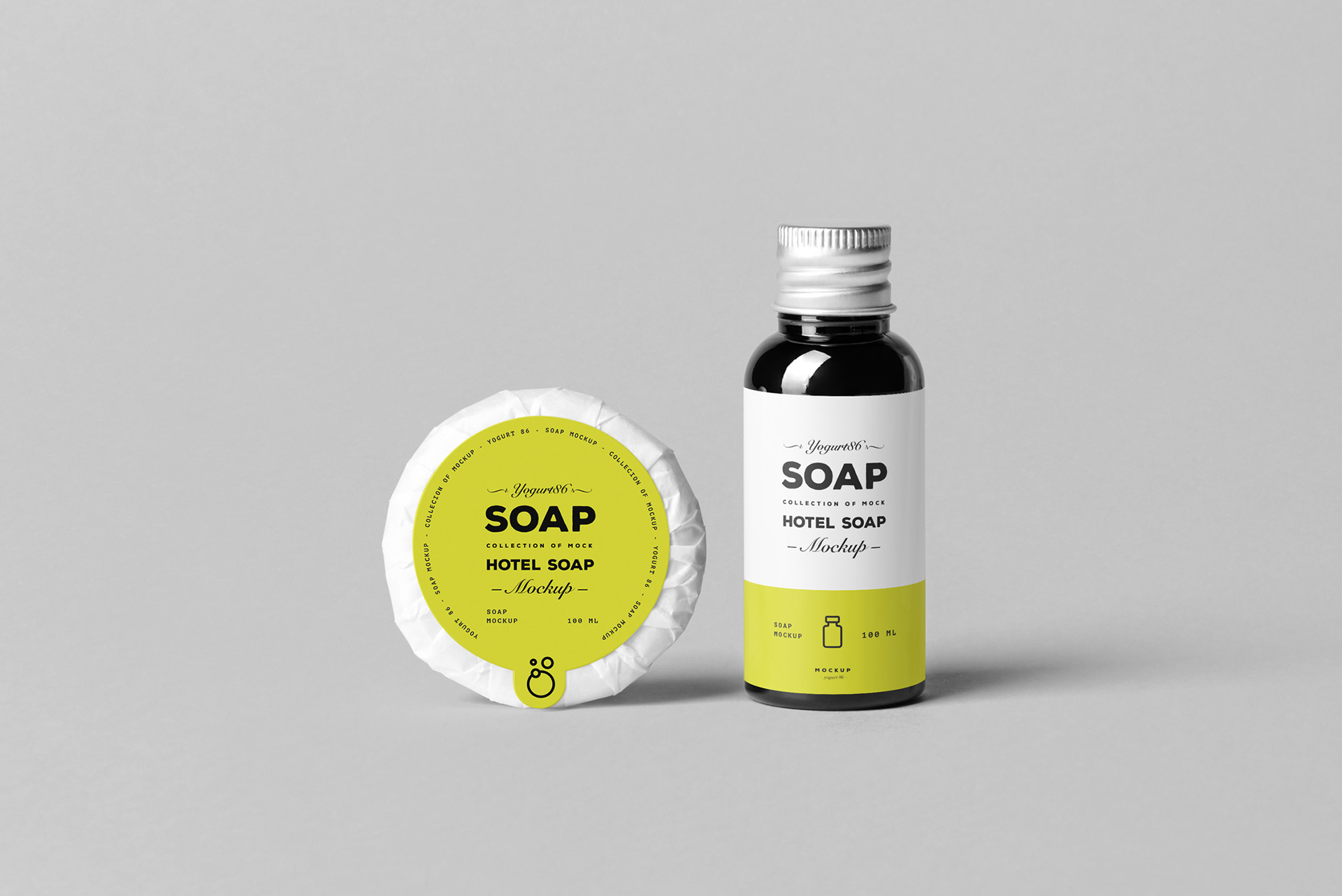 15个逼真肥皂包装袋设计展示样机模板 Soap Mockup_img_2