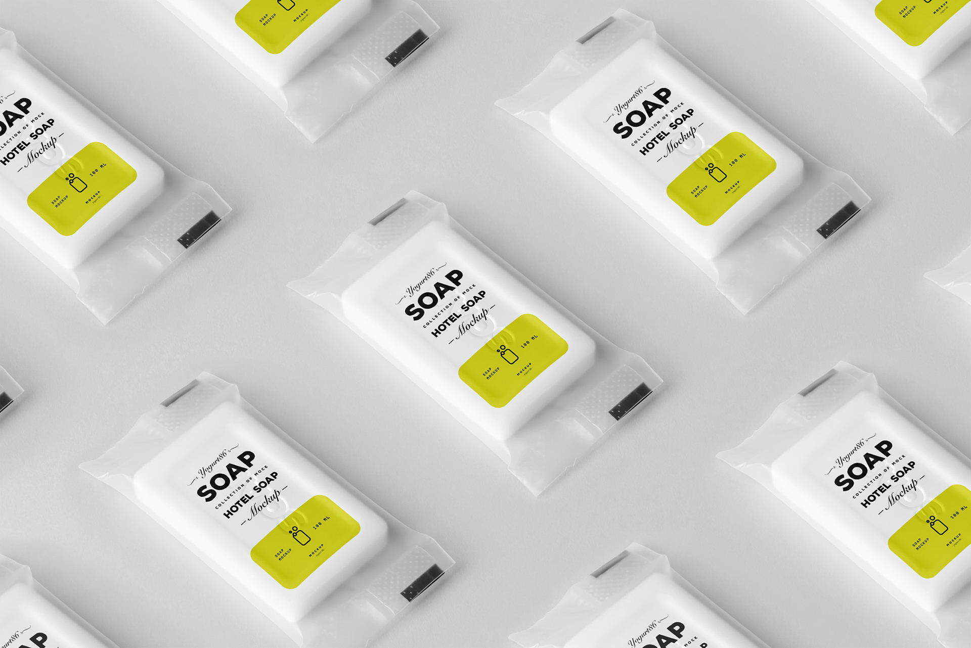 15个逼真肥皂包装袋设计展示样机模板 Soap Mockup_img_2